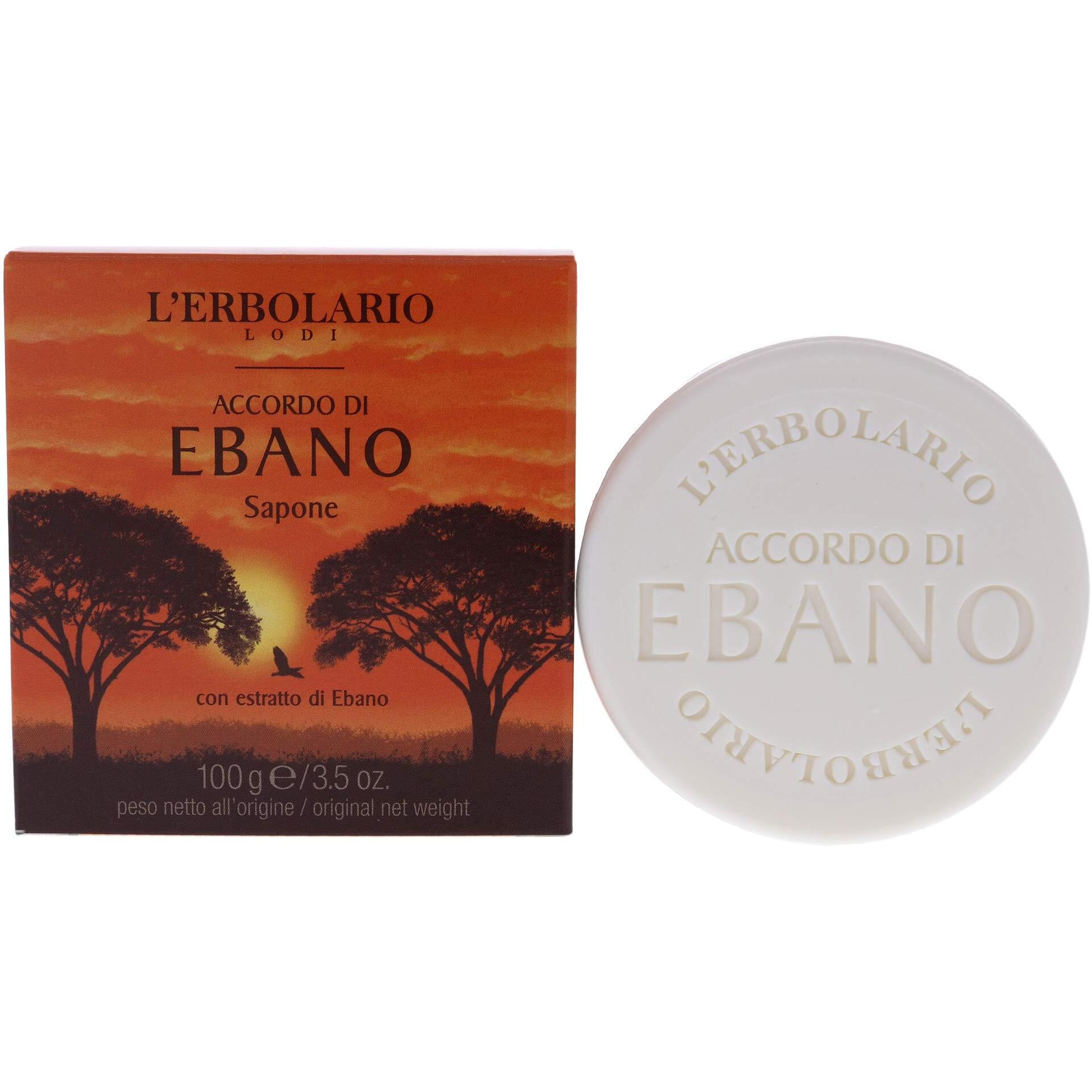 Notes of Ebony Soap by LErbolario for Unisex - 3.5 oz Soap