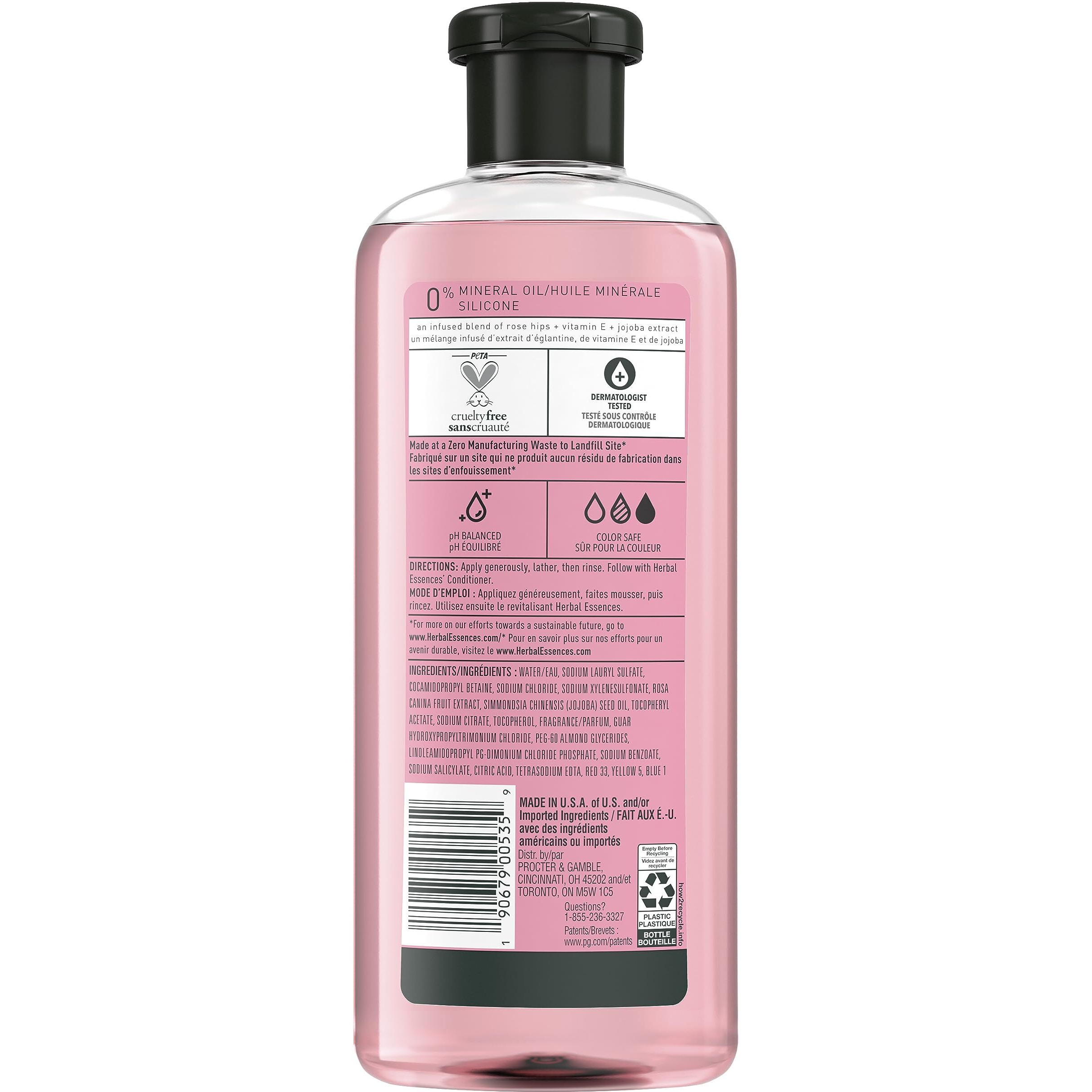 Herbal Essences Rose Hips Smooth Shampoo, 13.5 Fl Oz, 5.527 Fl Oz