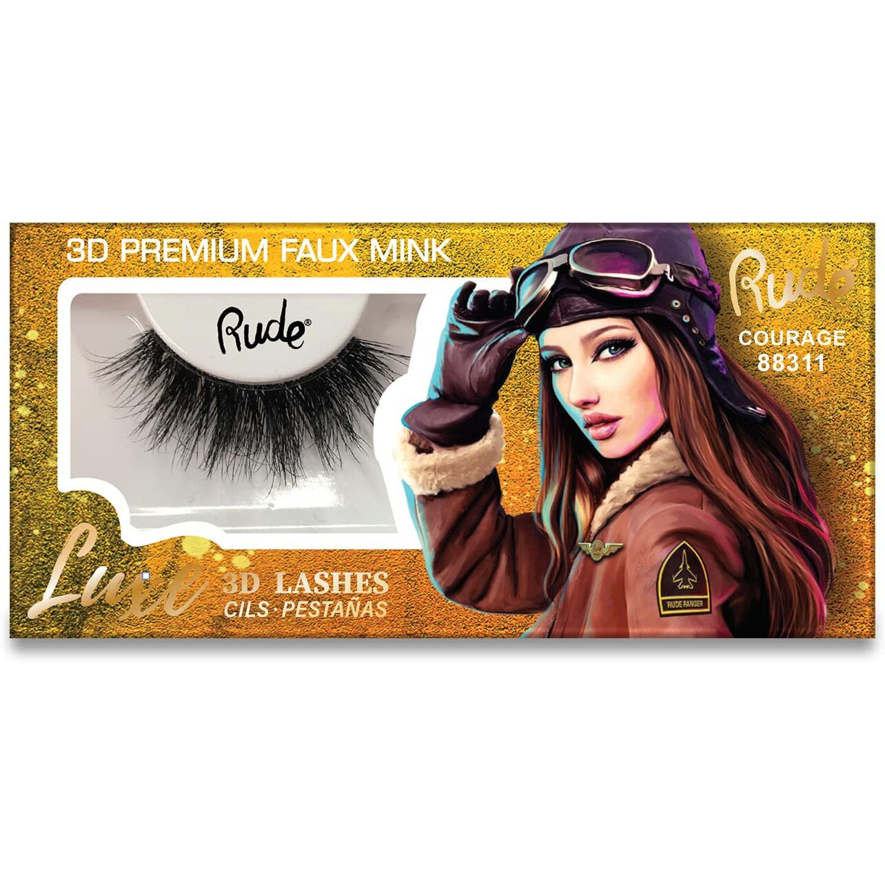 RUDE Luxe 3D Premium Faux Mink Lashes(D0102H2B747)
