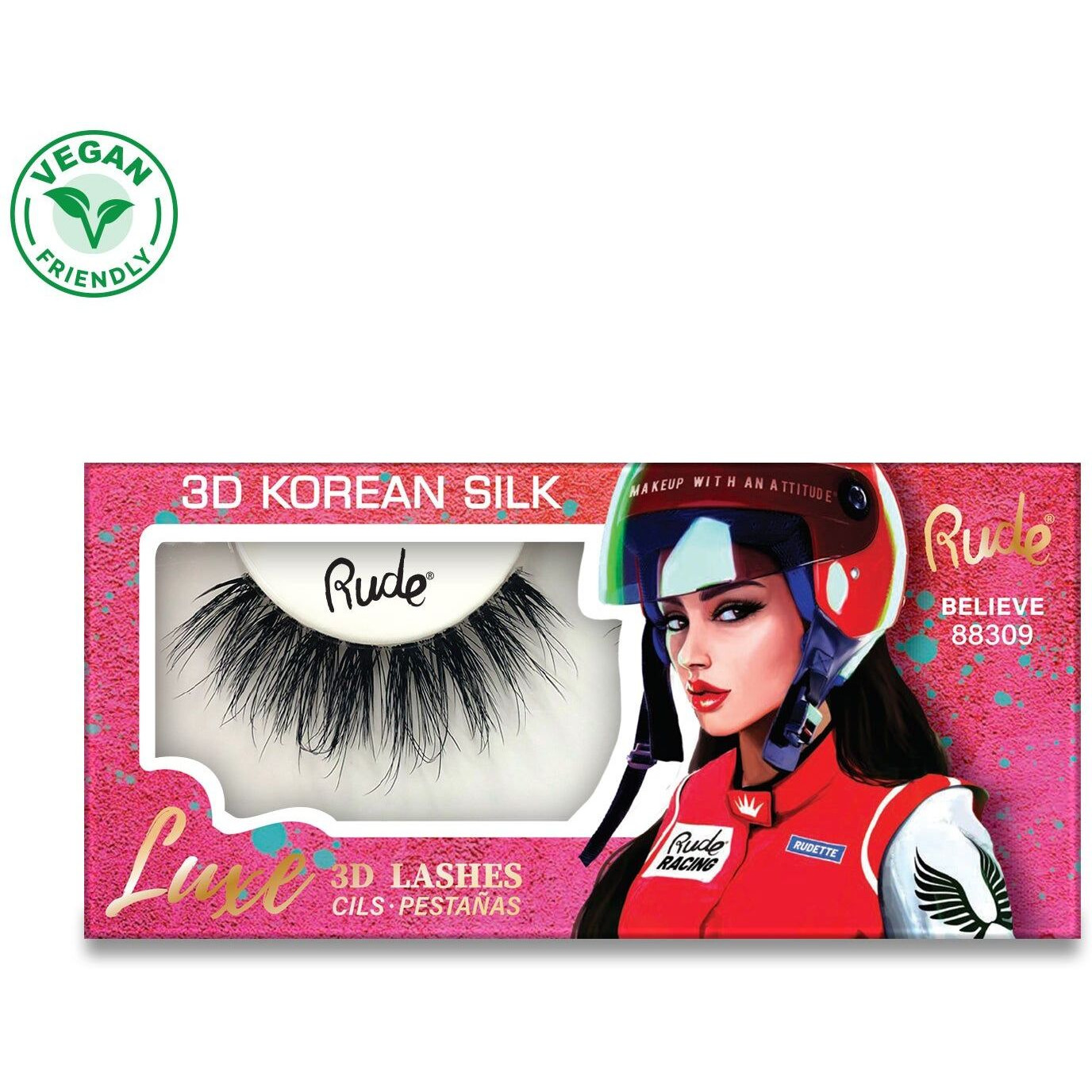 RUDE Luxe 3D Korean Silk Lashes(D0102H2BRZV)