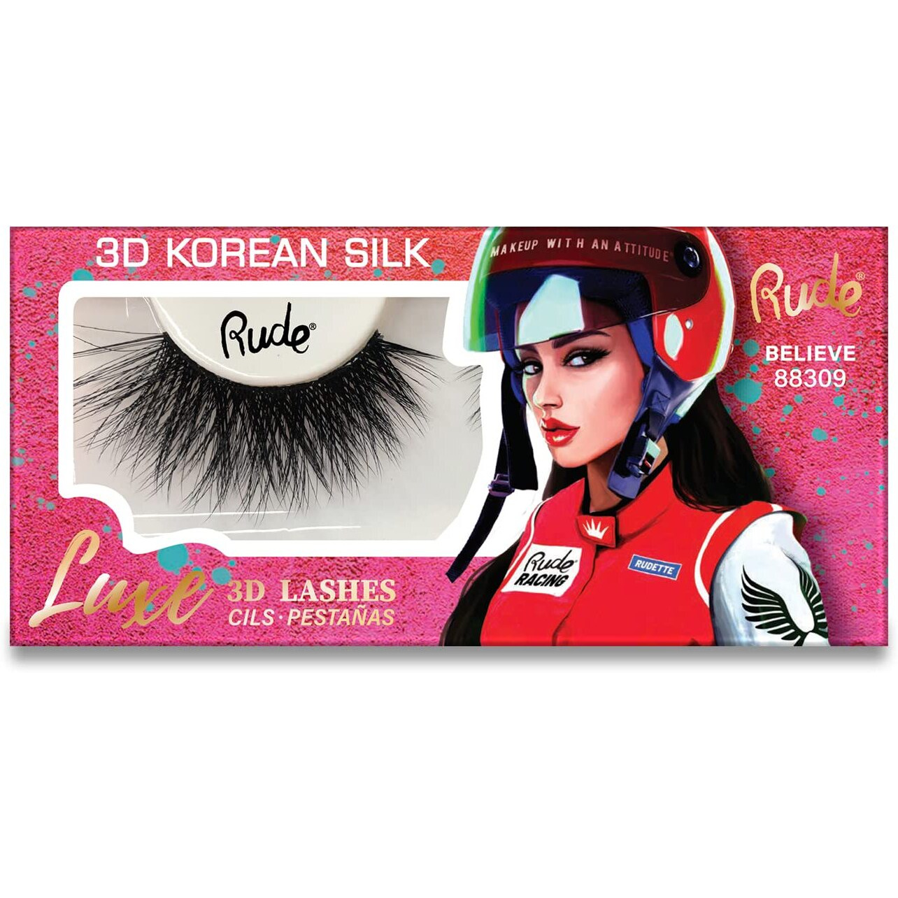 RUDE Luxe 3D Korean Silk Lashes(D0102H2BRZV)