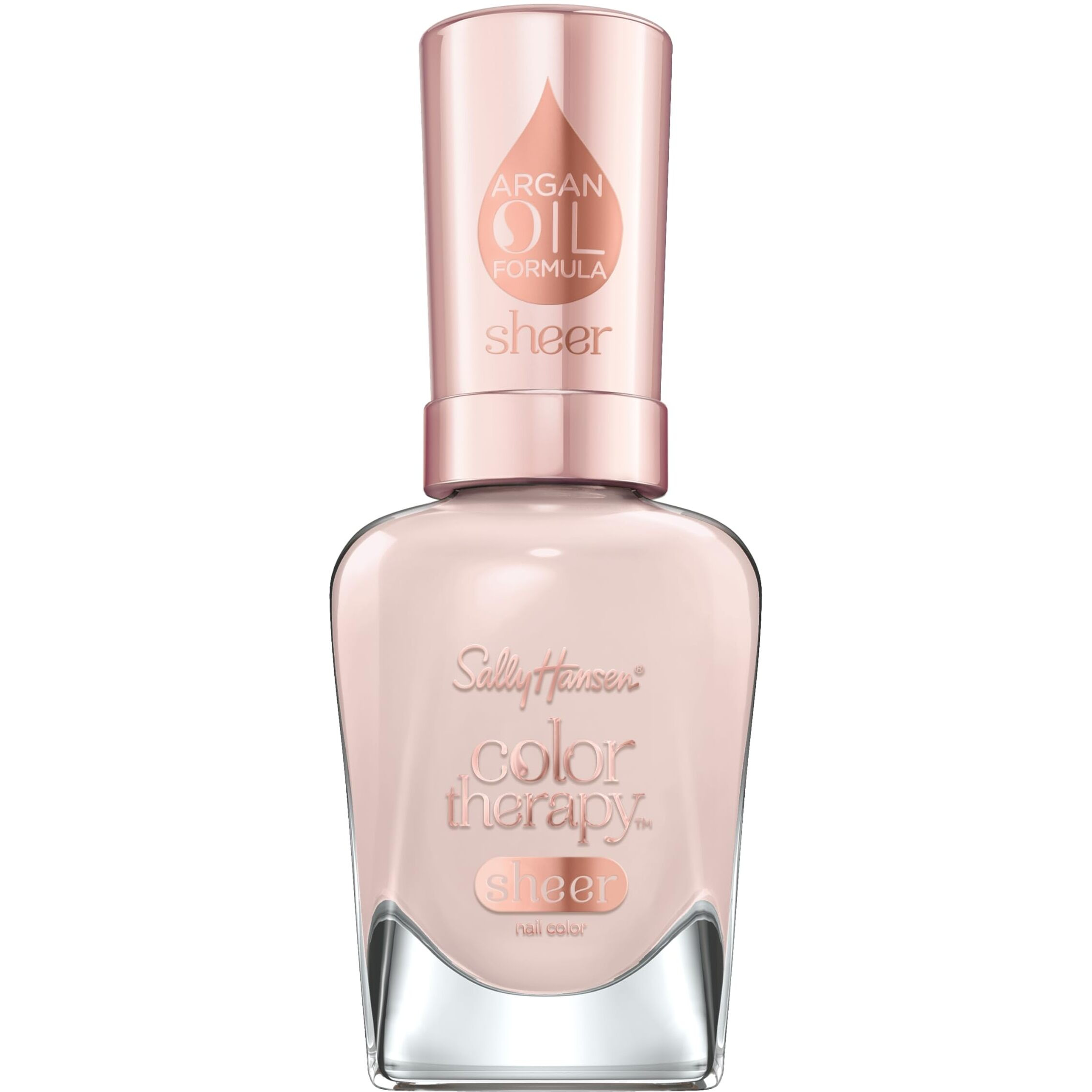 Color Therapy Nail Polish - 539 Bare Kiss by Sally Hansen for Women - 0.5 oz Nail Polish