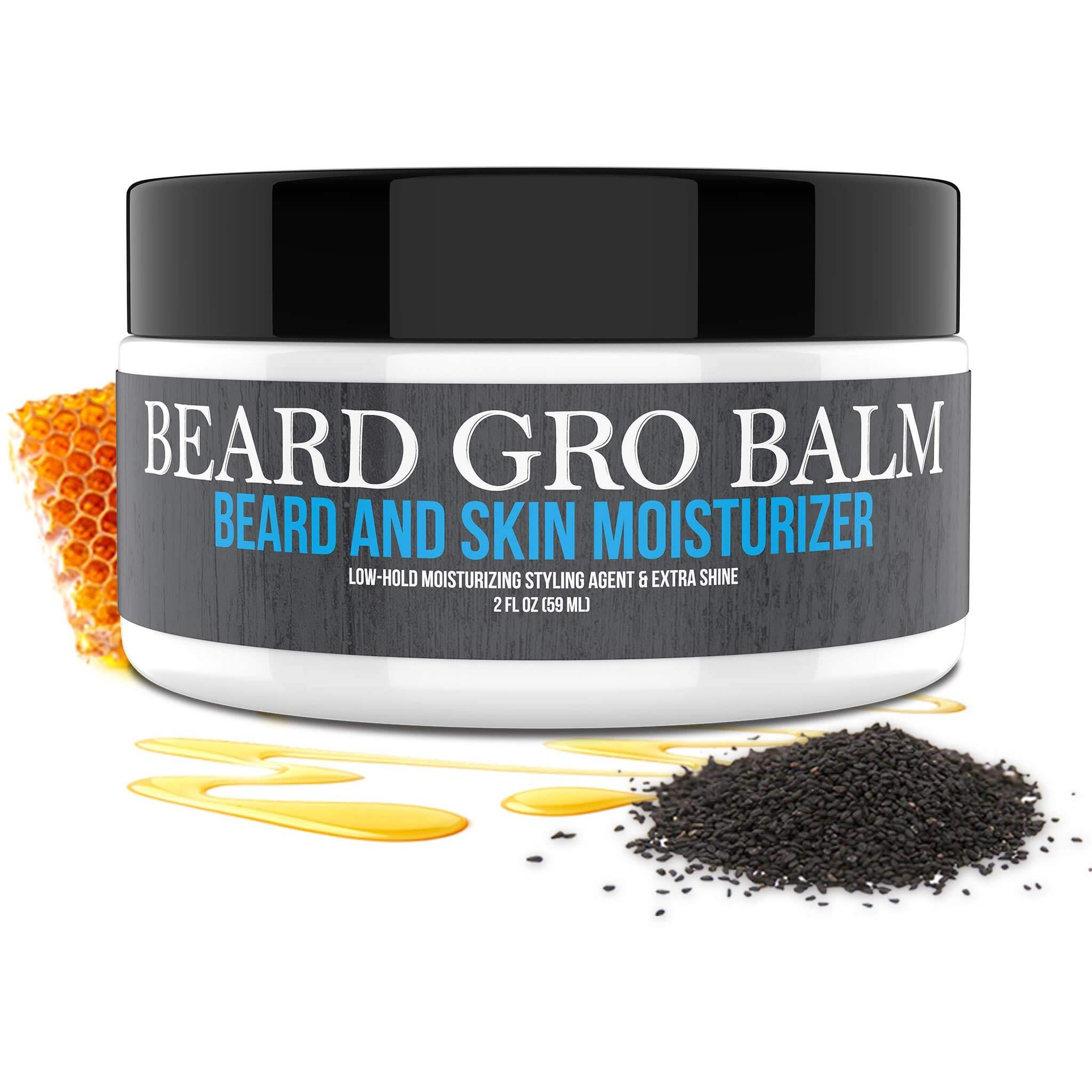 Uncle Jimmy Products Beard Gro Balm | Beard and Skin Moisturizer goes to work immediately to tame unruly hairs for a softer, thicker beard | Softens Beards and Mustaches 2 Fl Oz