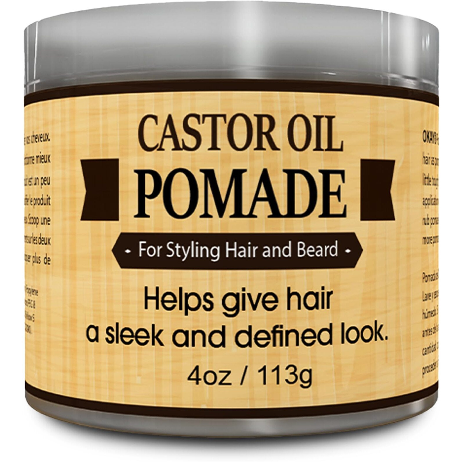OKAY-MEN Castor Oil Beard and Hair Pomade 4oz