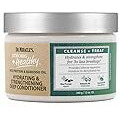 Dr. Miracle's Strong & Healthy Hydrating & Strengthening Deep Conditioner. Contains Coconut Oil to provide intense moisture and repair damaged hair.