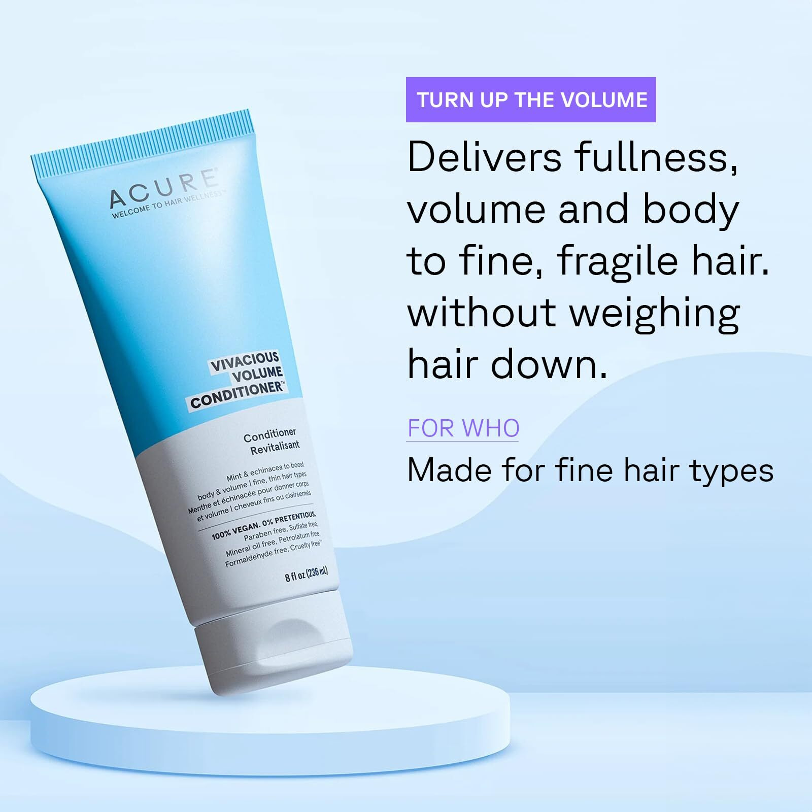 Acure - conditioner Pprmnt Volume - 1 Each-8 Fz(D0102H5NTB6)