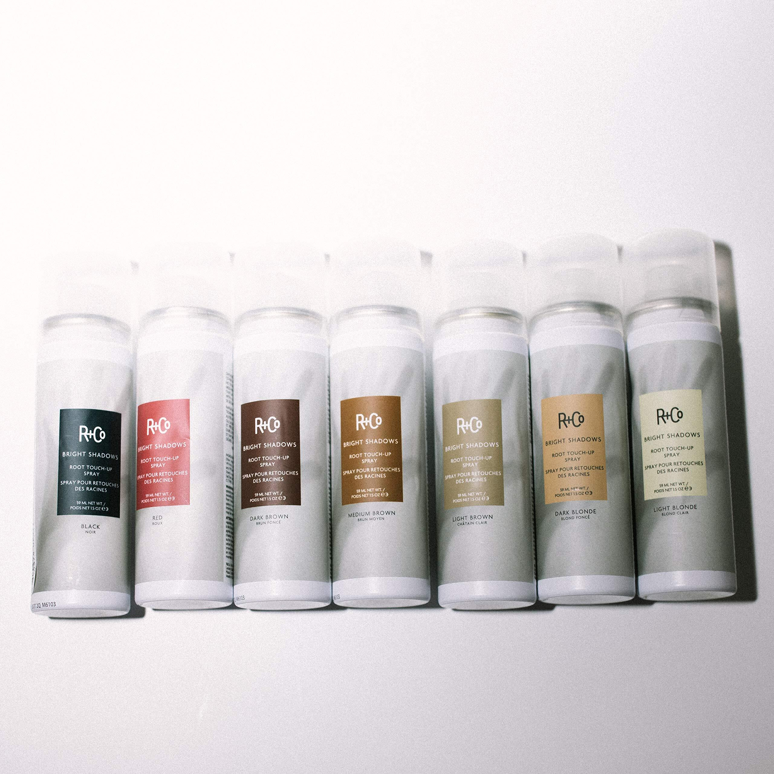 Bright Shadows Root Touch Up Spray - Medium Brown by R+Co for Unisex - 1.5 oz Hair Color