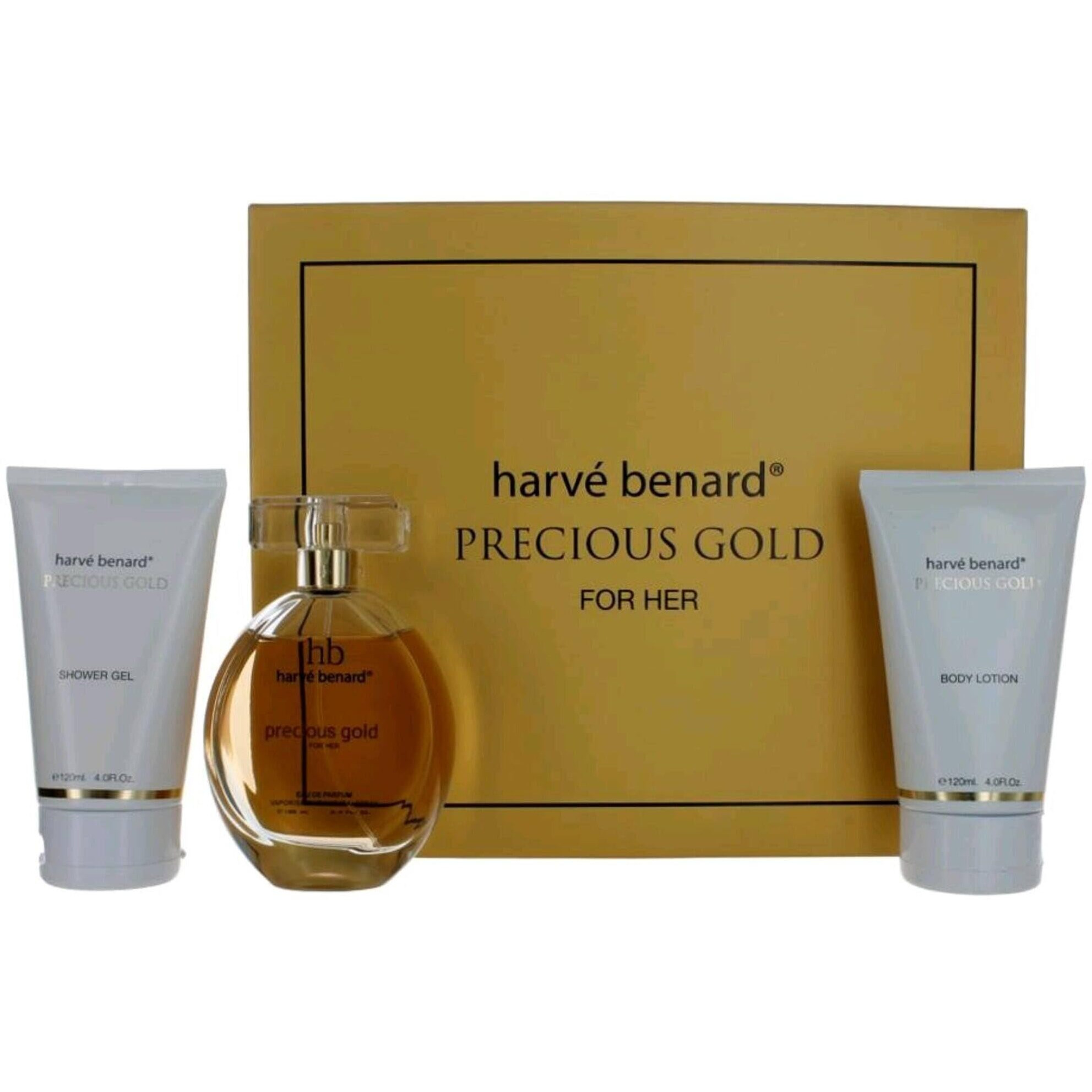 Precious Gold by Harve Bernard, 3 Piece Gift Set for Women