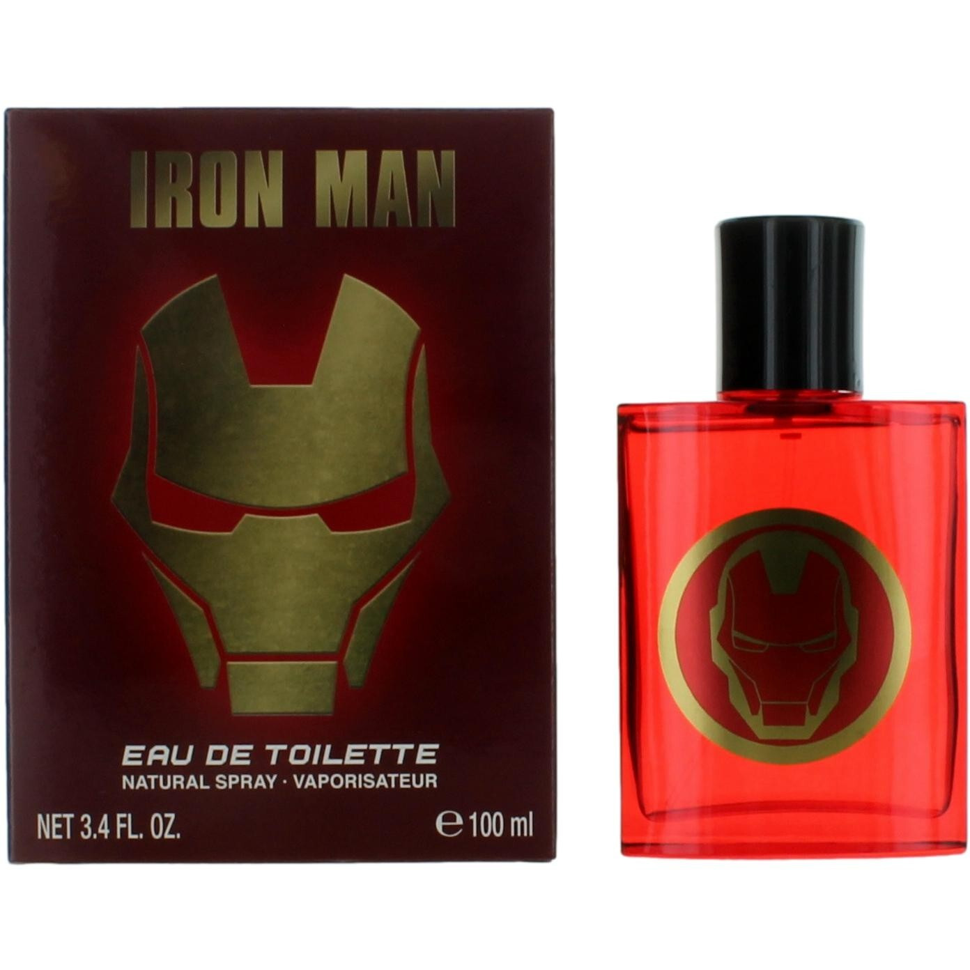 Iron Man by Marvel, 3.4 oz Eau De Toilette Spray for Men.