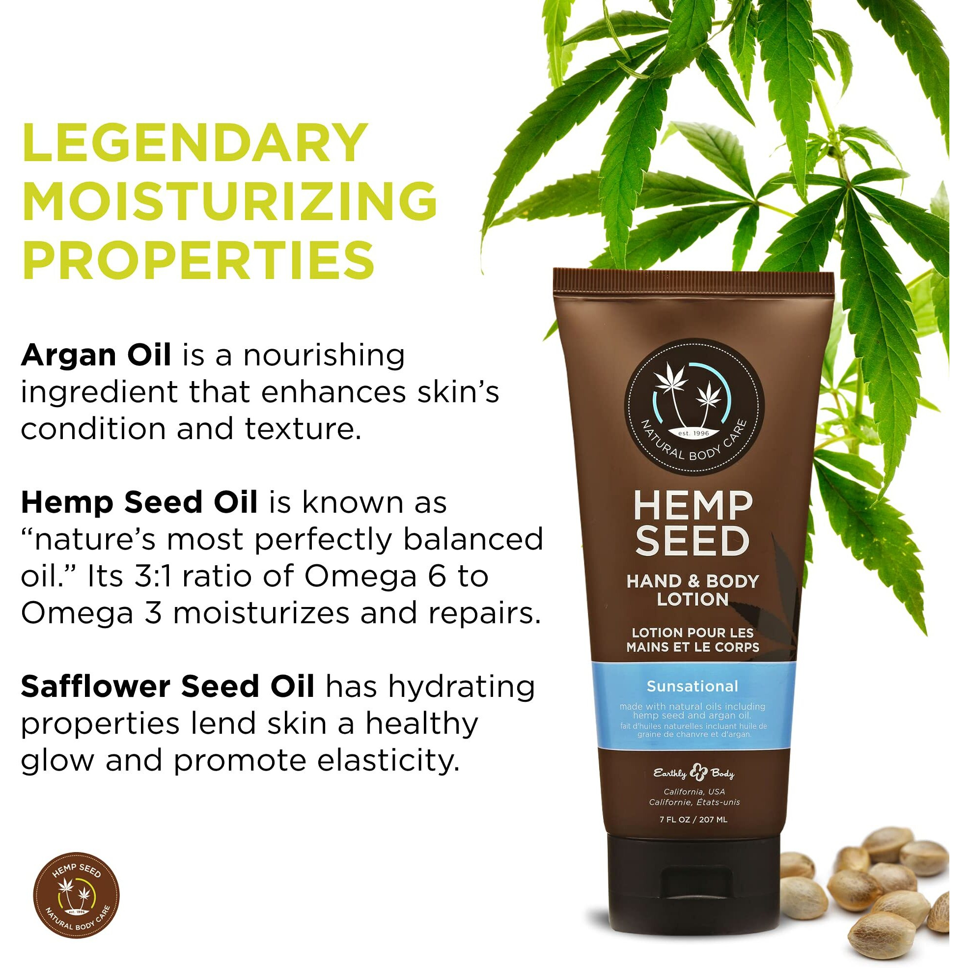 Earthly Body Hand & Body Lotion Velvet Sunsational 7oz Tube(D0102H5JDPY.)