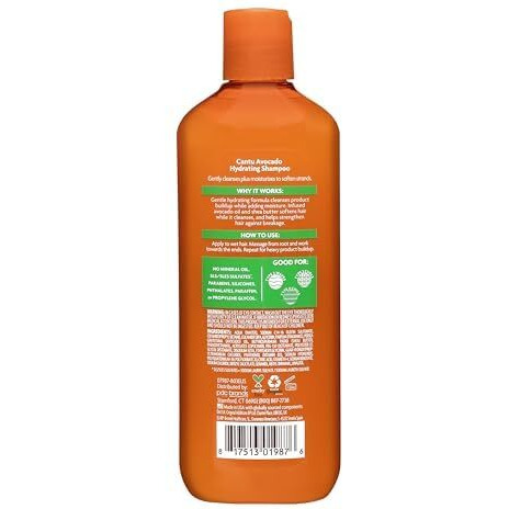 Cantu Avocado Hydrating Shampoo, Sulfate-Free, 13.5 Ounce (Packaging May Vary)