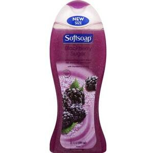 Softsoap Exfoliating Body Wash - Blackberry Sugar Scrub - 20 fl oz