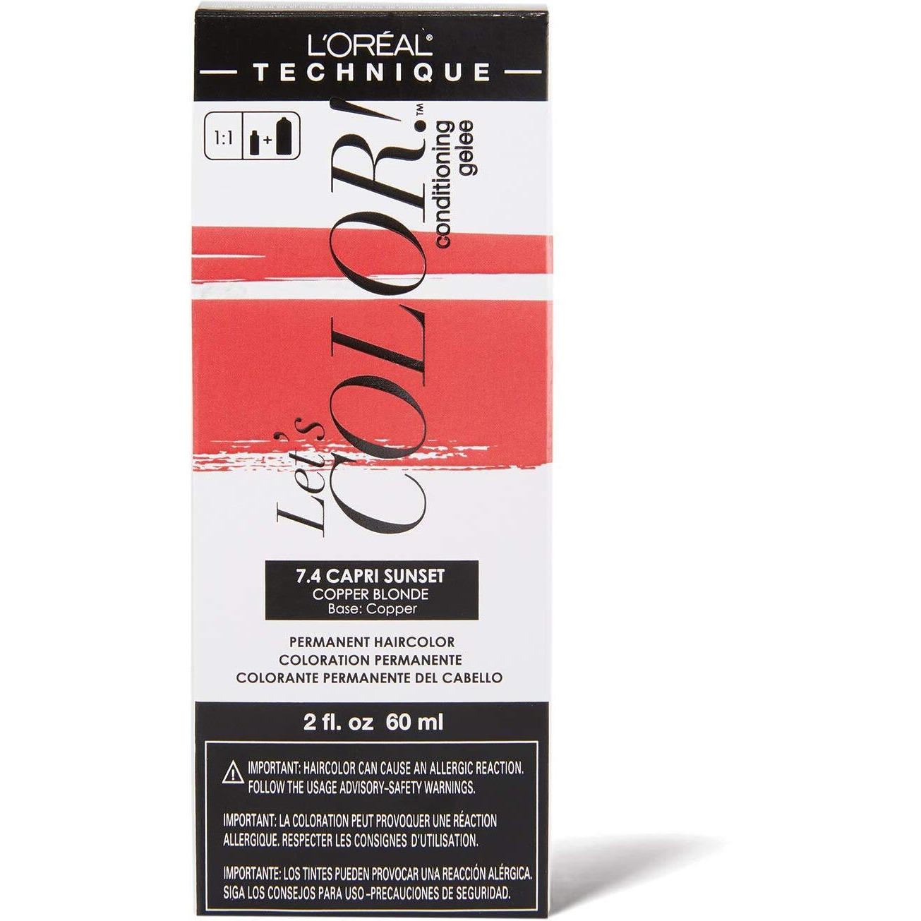 Let's COLOR Conditioning Gelee Permanent Haircolor 7.4 Capri Sunset