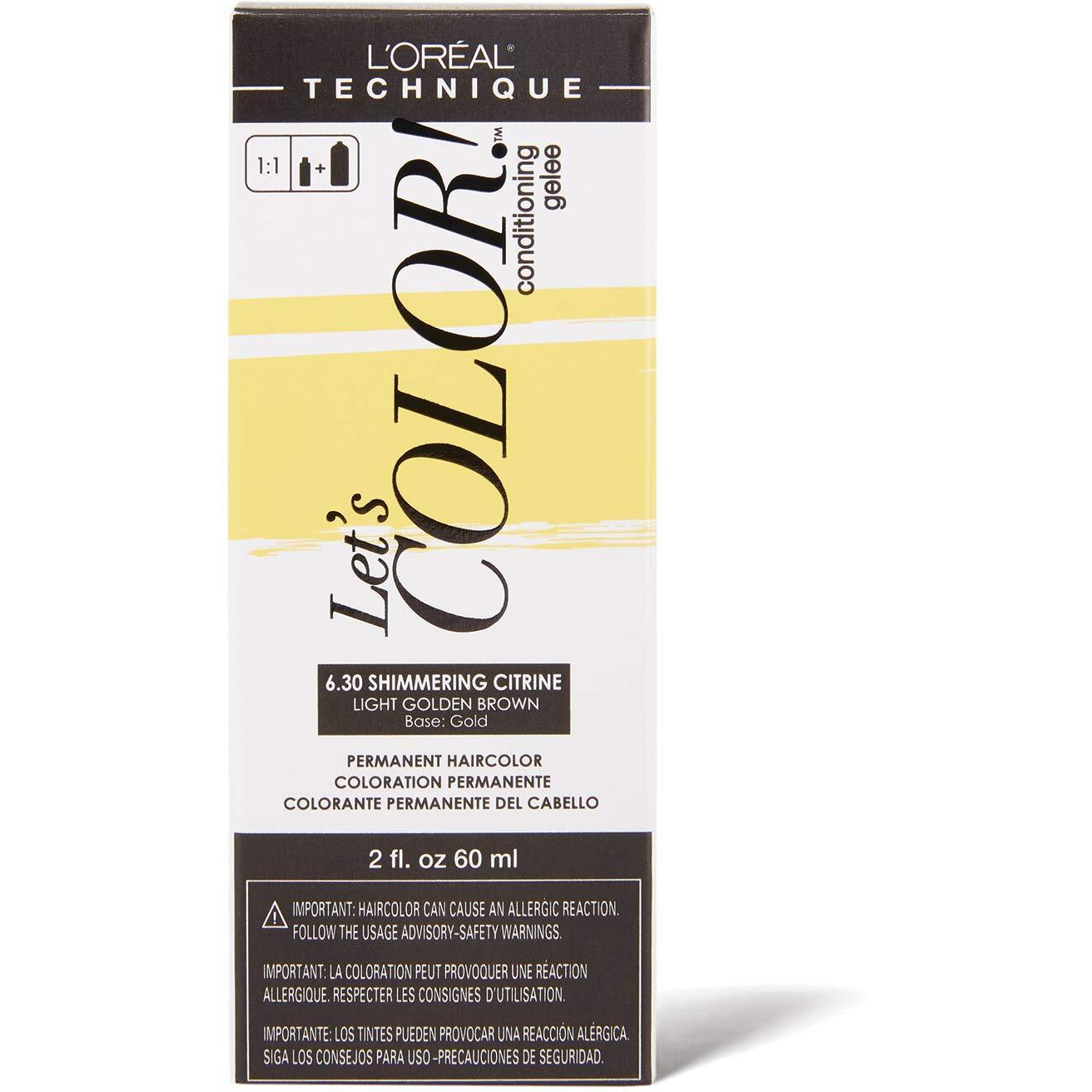 Let's COLOR Conditioning Gelee Permanent Haircolor 6.30 Shimmering Citrine