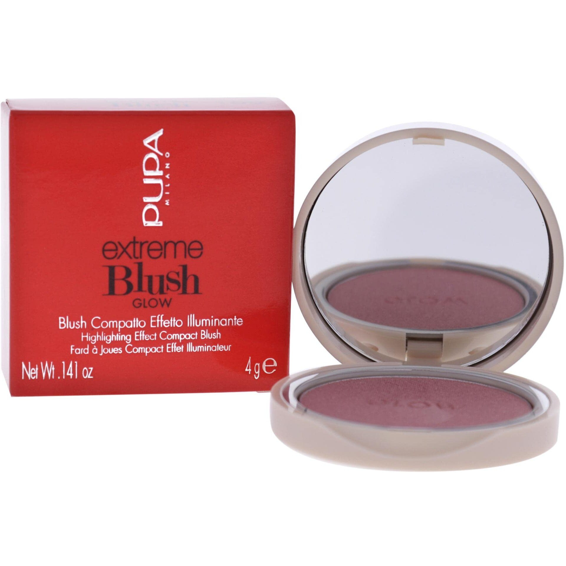 Extreme Blush Glow - 100 Exotic Rose by Pupa Milano for Women - 0.141 oz Blush