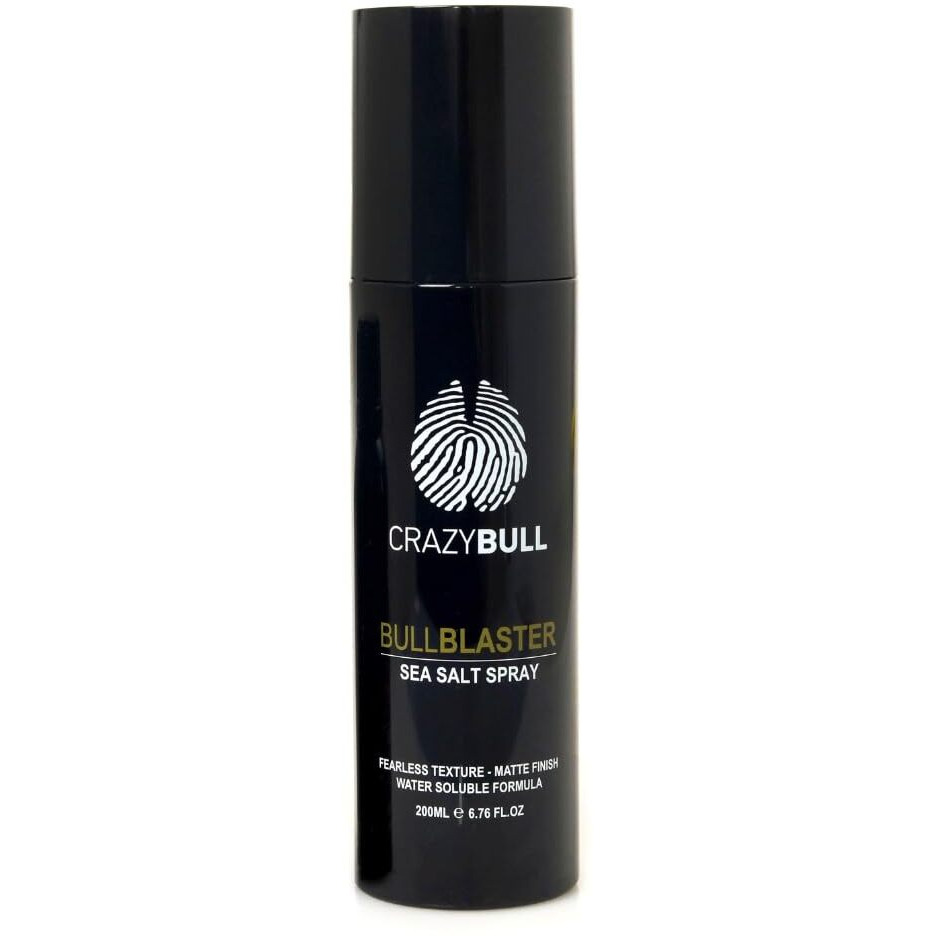Bull Blaster Sea Salt Spray by Crazy Bull Hair for Men - 6.76 oz Hair Spray