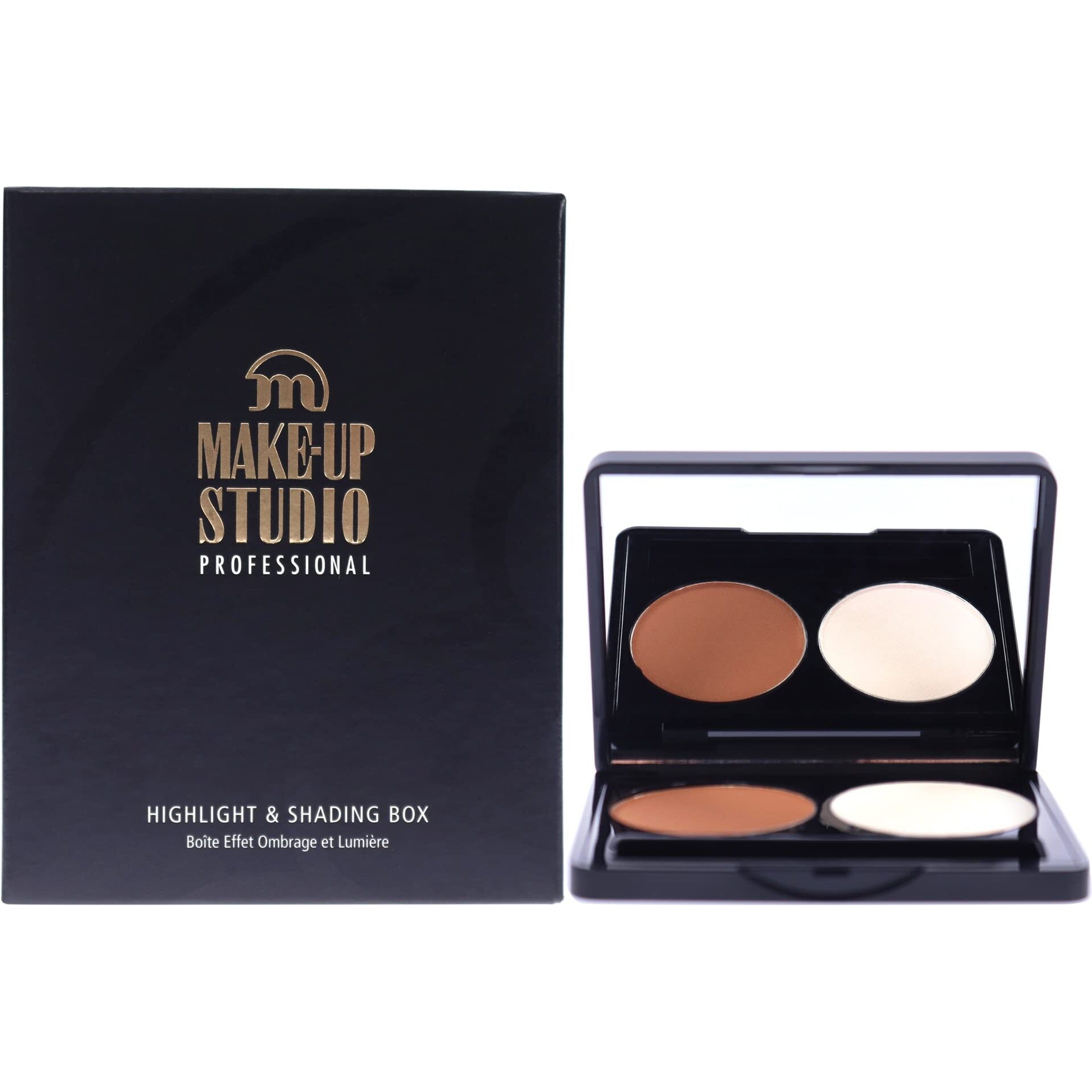 Shading and Highlight Box - Neutral Brown-White by Make-Up Studio for Women - 2 x 0.11 oz Highlighter