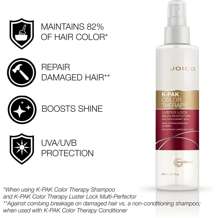 K-Pak Color Therapy Luster Lock Multi Perfector by Joico for Unisex - 6.7 oz Hair Spray