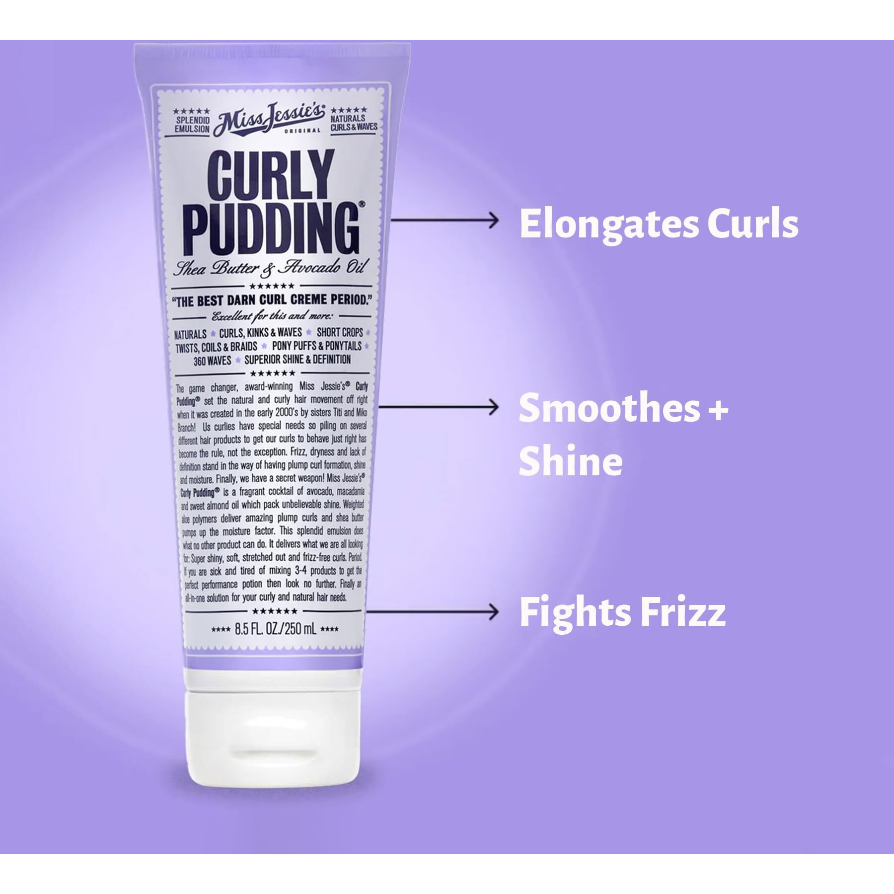 Curly Pudding by Miss Jessies for Unisex - 8.5 oz Cream