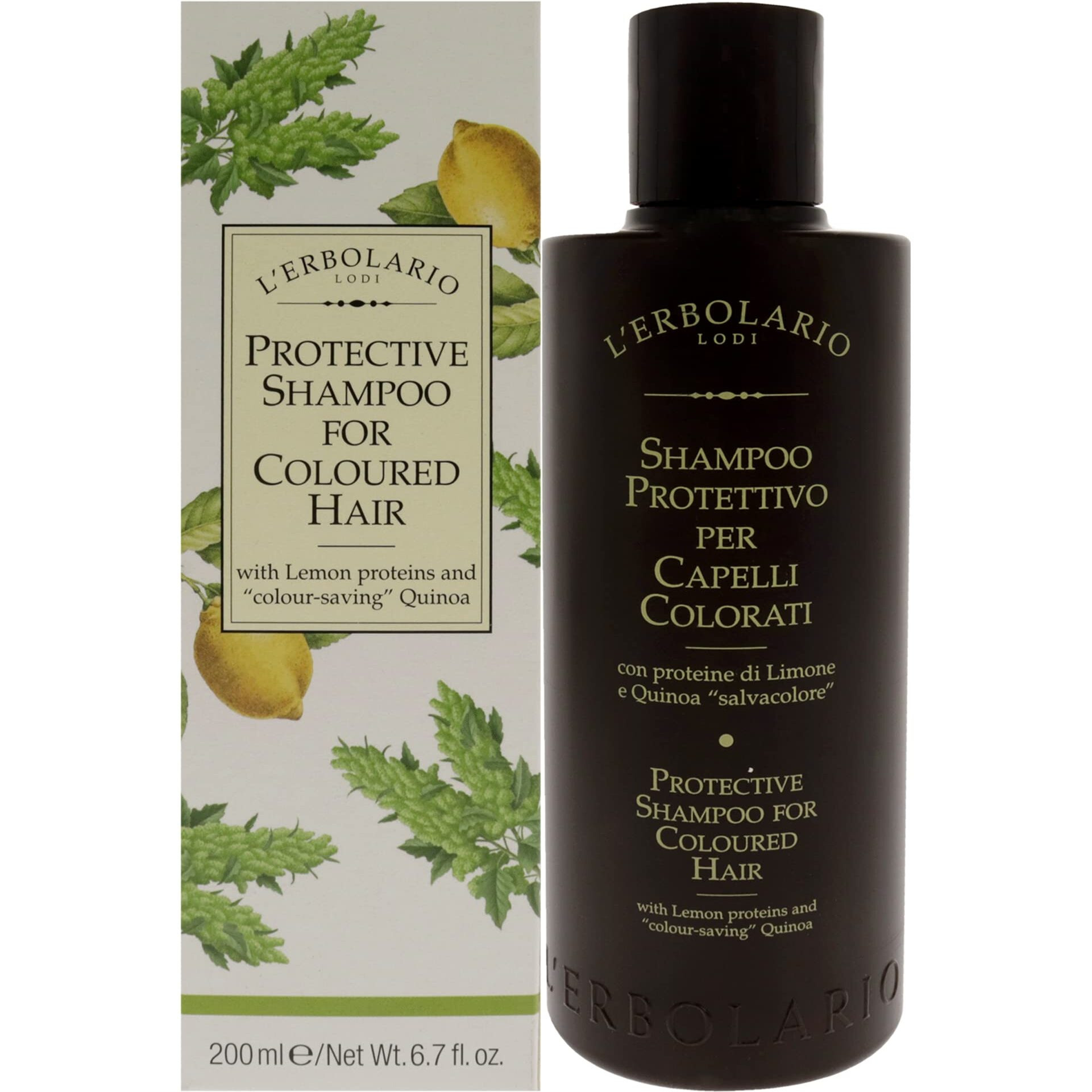 Protective Shampoo for Coloured Hair by LErbolario for Unisex - 6.7 oz Shampoo