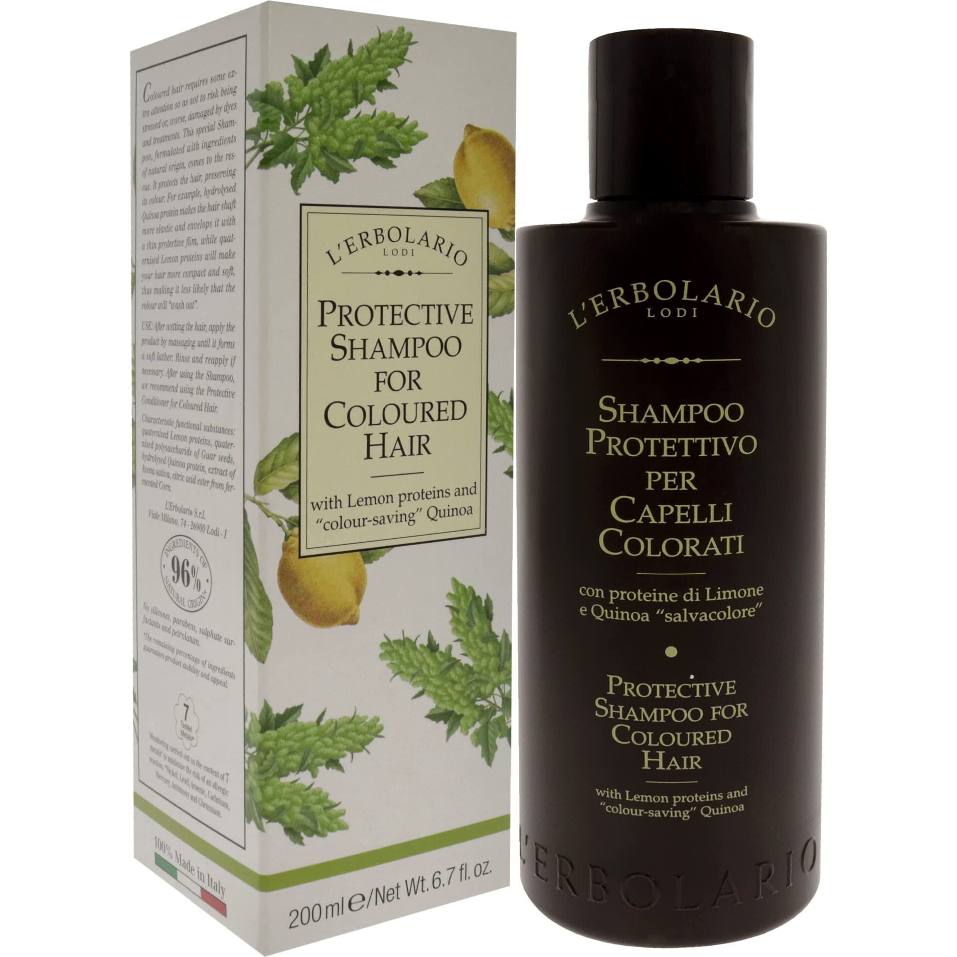 Protective Shampoo for Coloured Hair by LErbolario for Unisex - 6.7 oz Shampoo