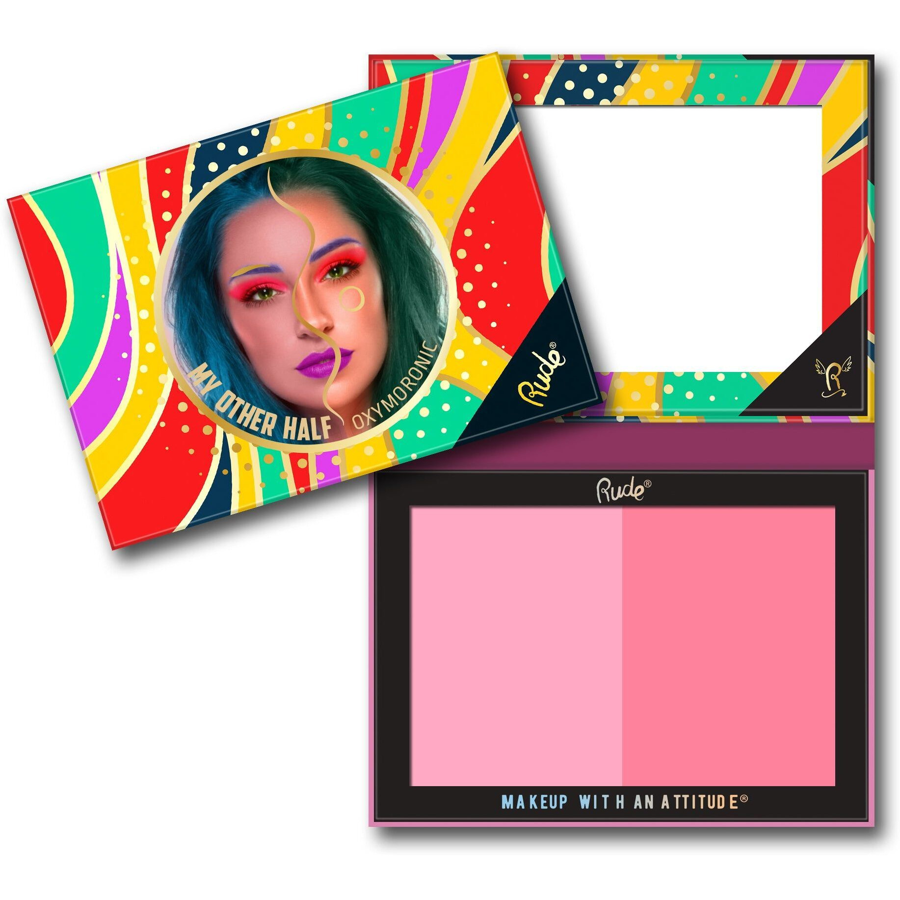RUDE My Other Half Duo Shade Face Palette(D0102H2BRUg)