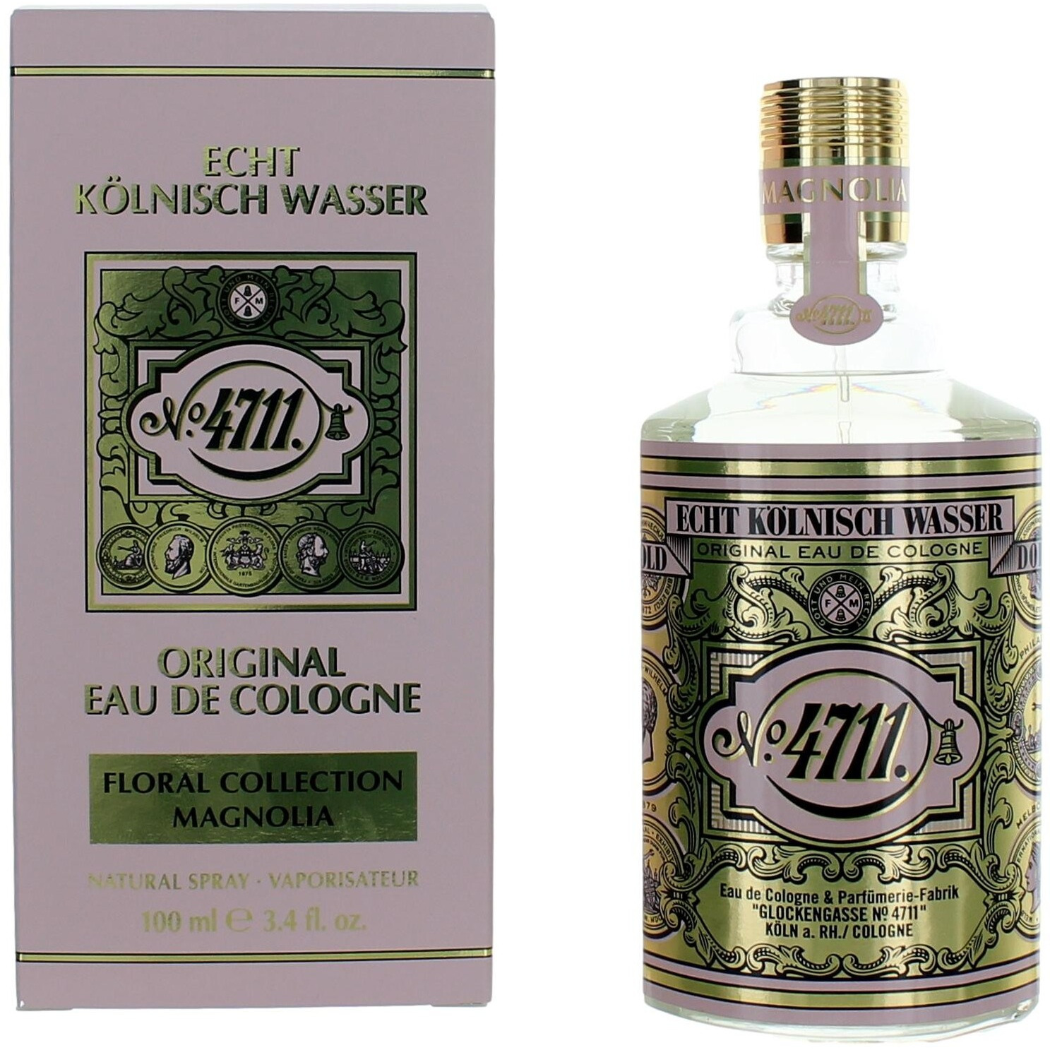 4711 Floral Collection Magnolia by 4711, 3.4 oz Eau De Cologne Spray for Unisex