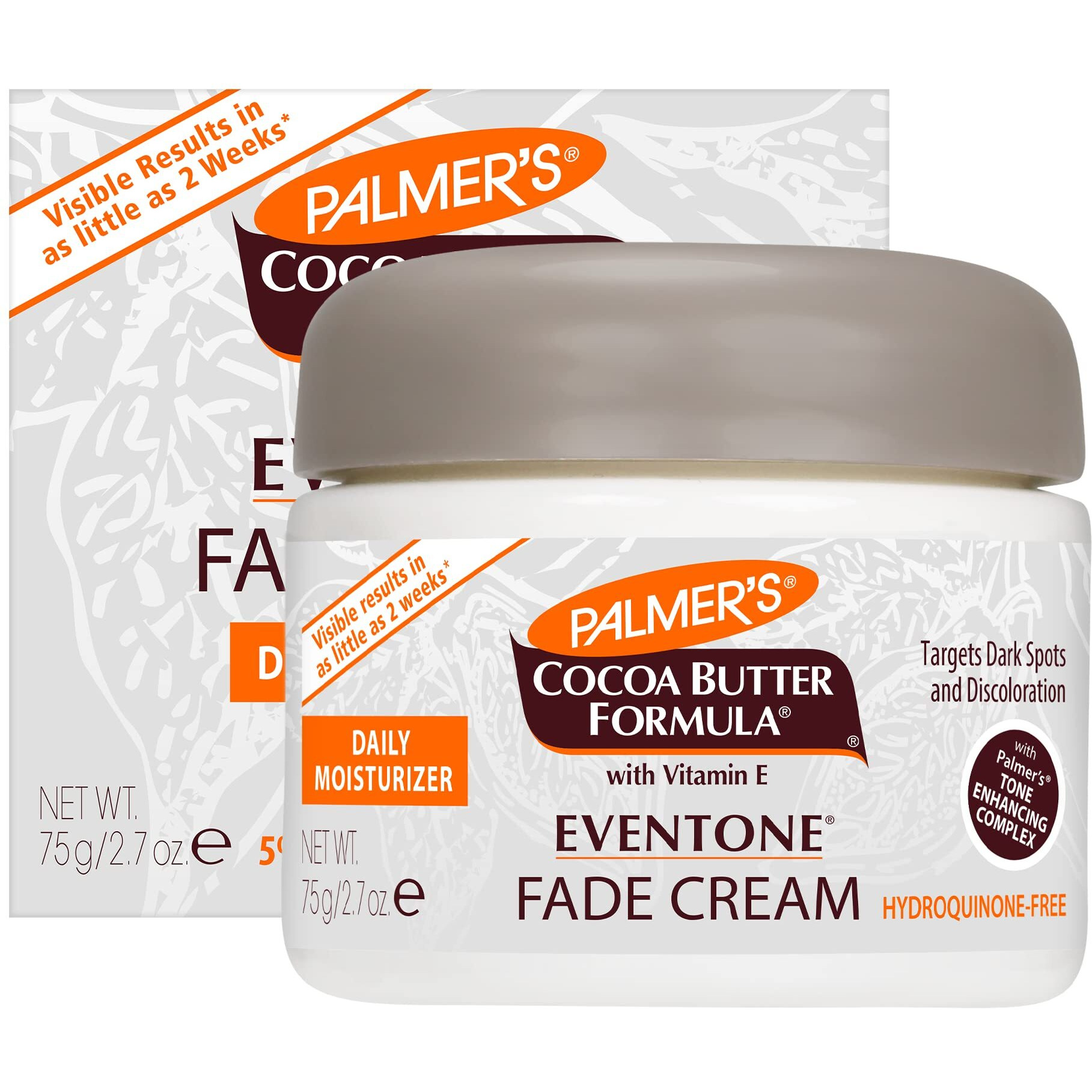 Palmer's Cocoa Butter Formula Eventone Fade Cream, Anti-Dark Spot Fade Cream with Vitamin E and Niacinamide, Helps Reduce Dark Spots & Age Spots, 2.7 Ounce