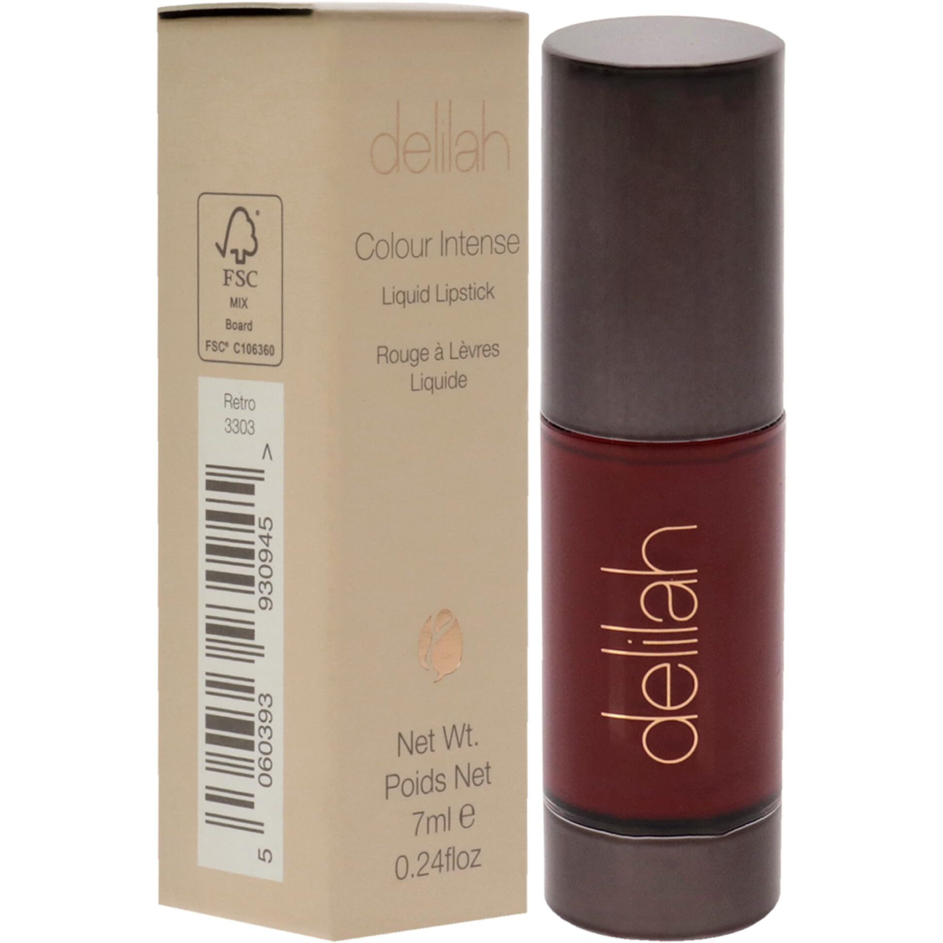 Colour Intense Liquid Lipstick - Retro by Delilah for Women - 0.24 oz Lipstick