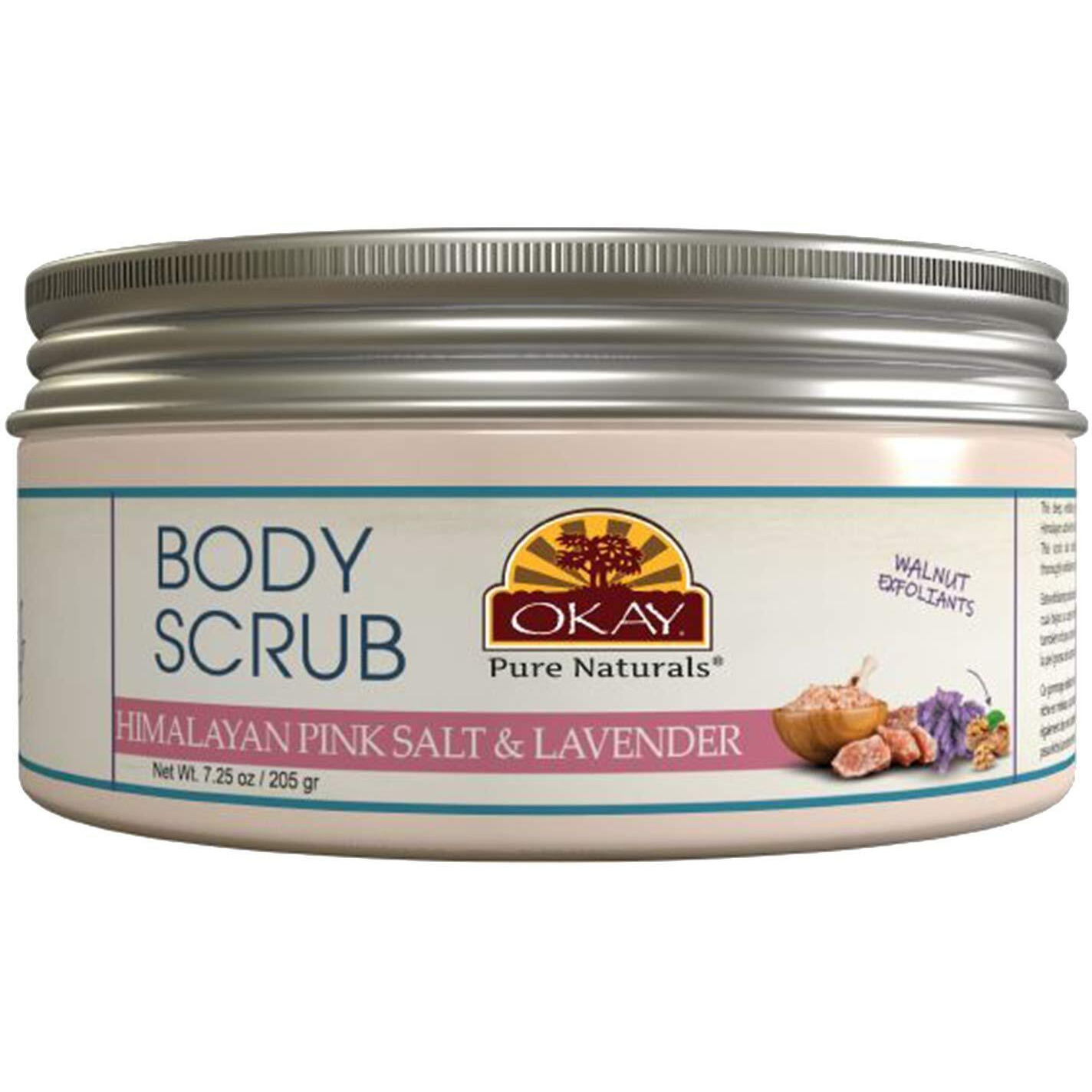 Body and Foot Scrub Himalayan Pink Salt - Lavender by Okay for Unisex - 7.25 oz Scrub
