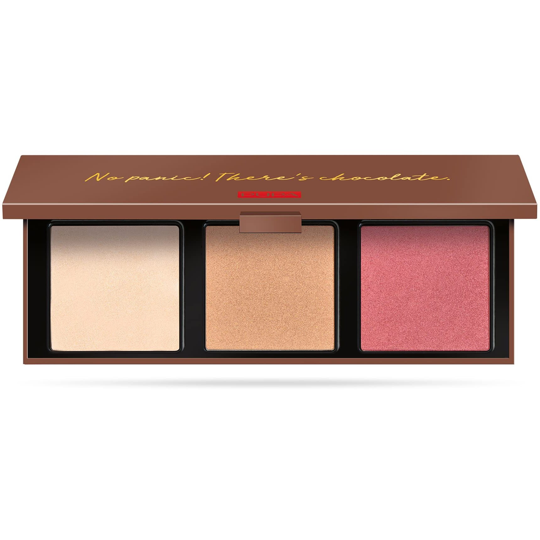 Zero Calorie Chocolate Highlighter Palette - 001 Cherry Chocolate by Pupa Milano for Women - 0.315 oz Highlighter