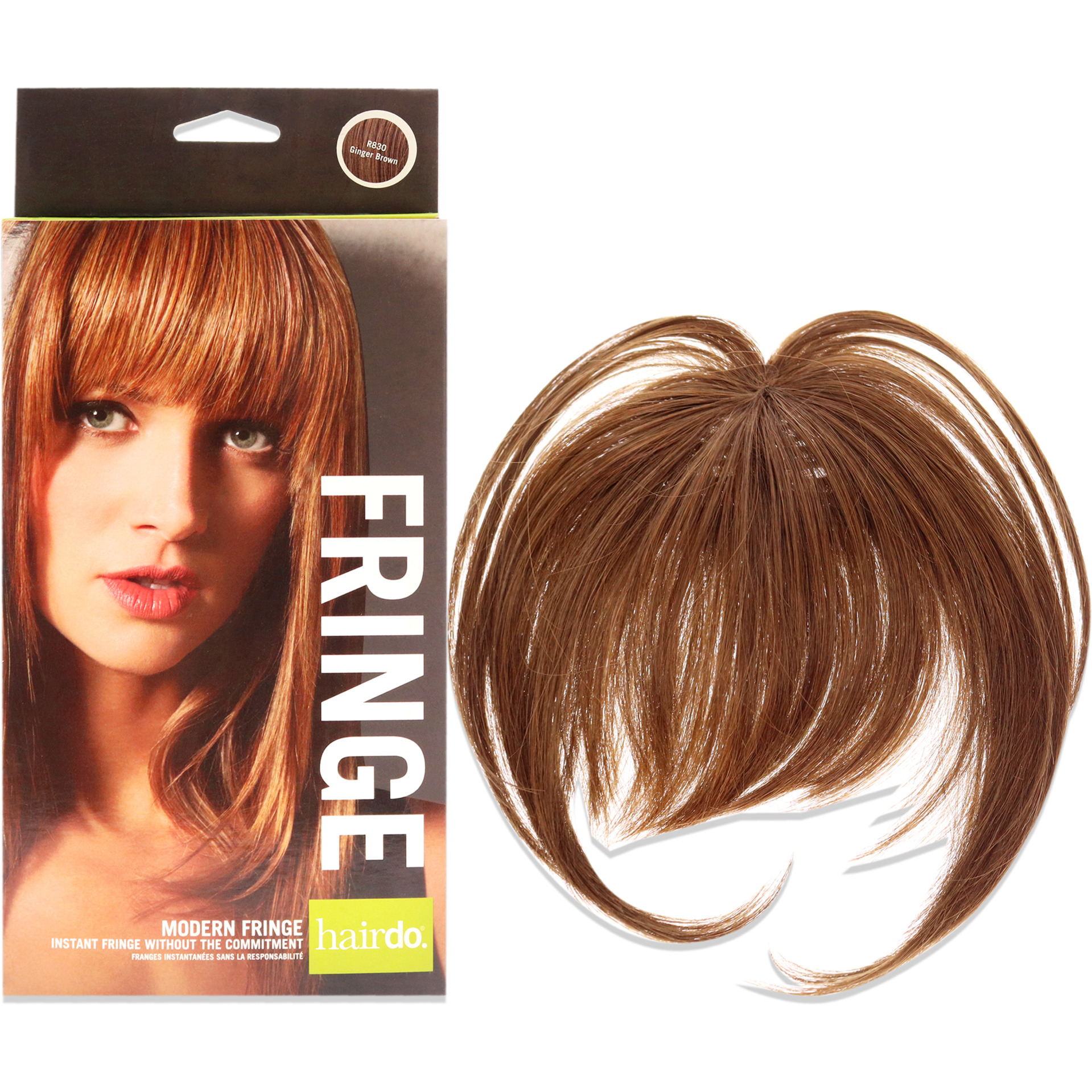 Modern Fringe Clip In Bang - R830 Ginger Brown by Hairdo for Women - 1 Pc Hair Extension