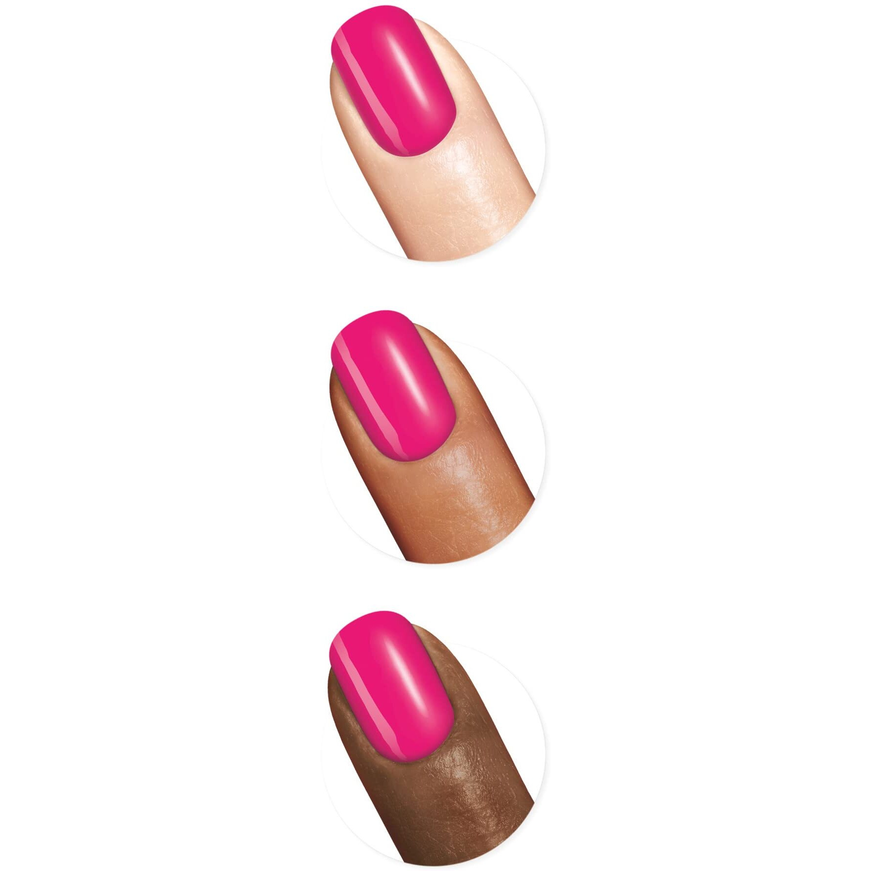 Miracle Gel Neon - 050 Fuchsia Fever by Sally Hansen for Women - 0.5 oz Nail Polish
