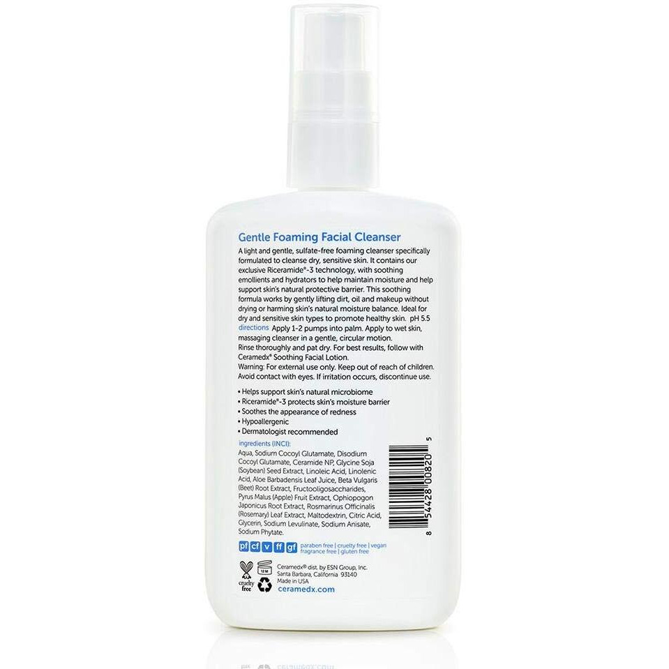 ceramedx - Facial cleanser gentle Foam - 1 Each-8 Fz(D0102H545c2)