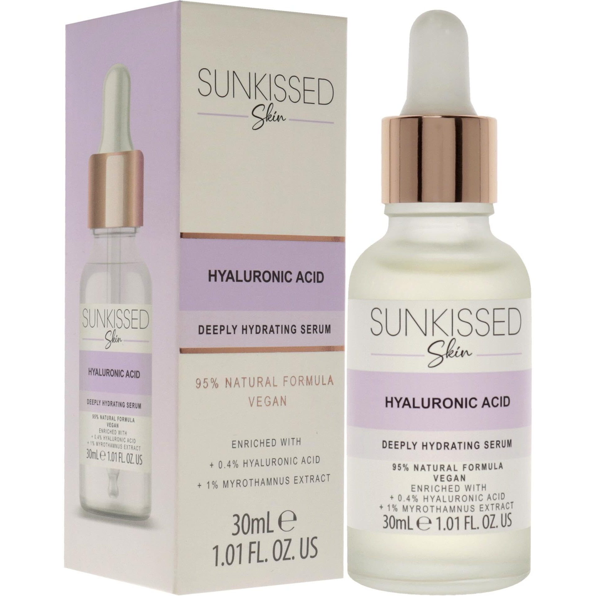 Hyaluronic Acid Serum by Sunkissed for Unisex - 1.01 oz Serum