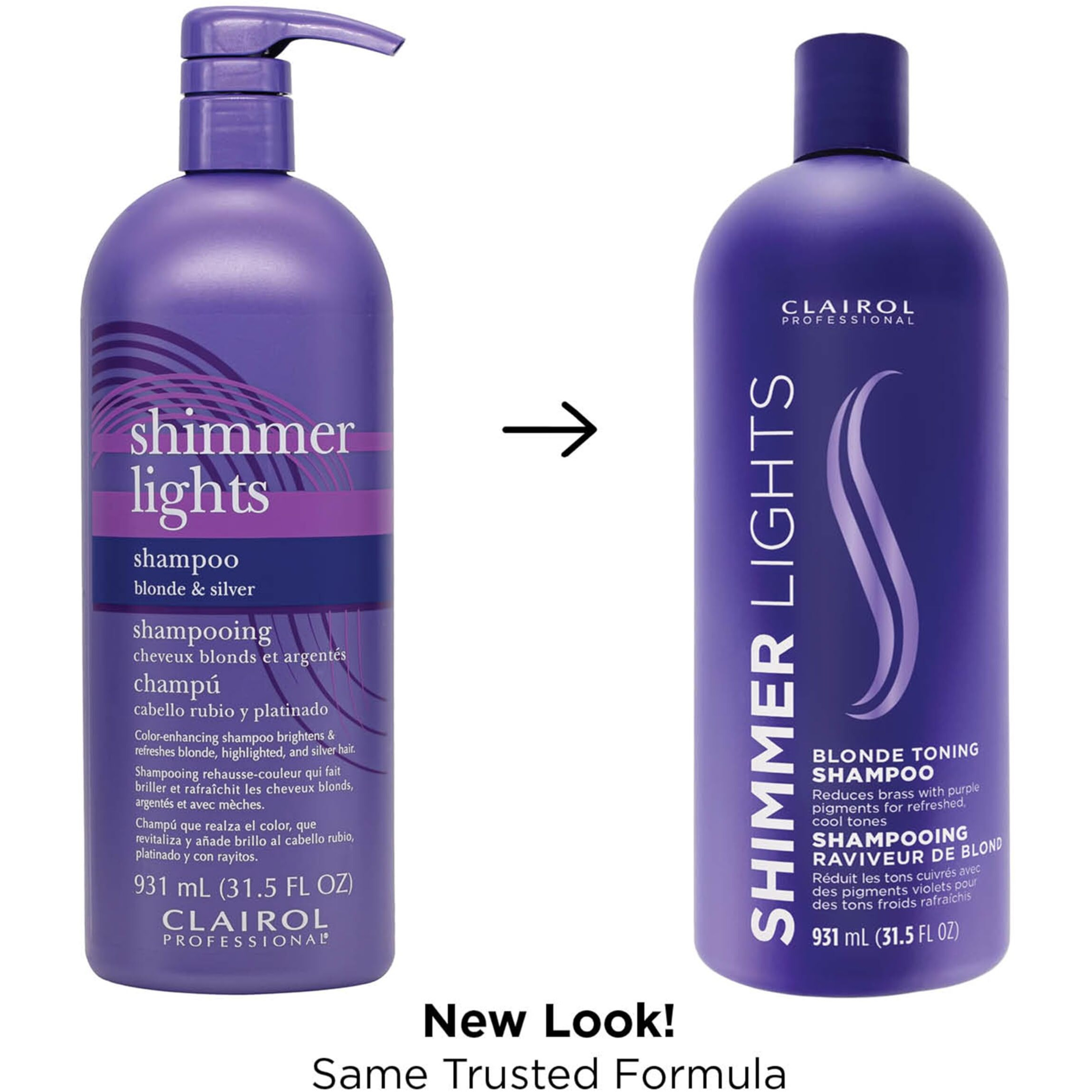 Shimmer Lights Blonde and Silver Shampoo by Clairol for Unisex - 31.5 oz Shampoo