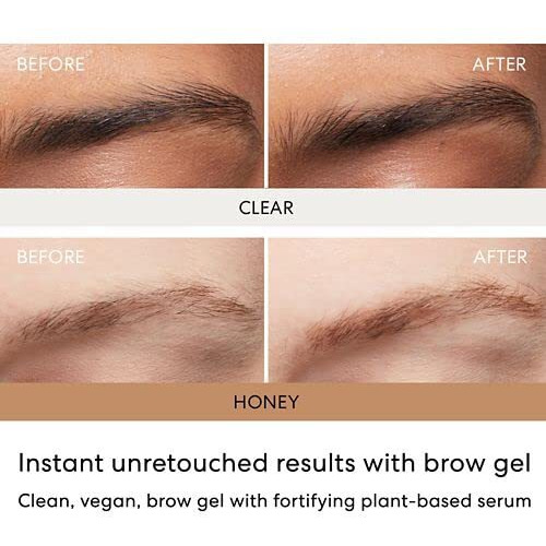 Strength and Length Serum-Infused Brow Gel - Clear by bareMinerals for Women - 0.16 oz Brow Gel