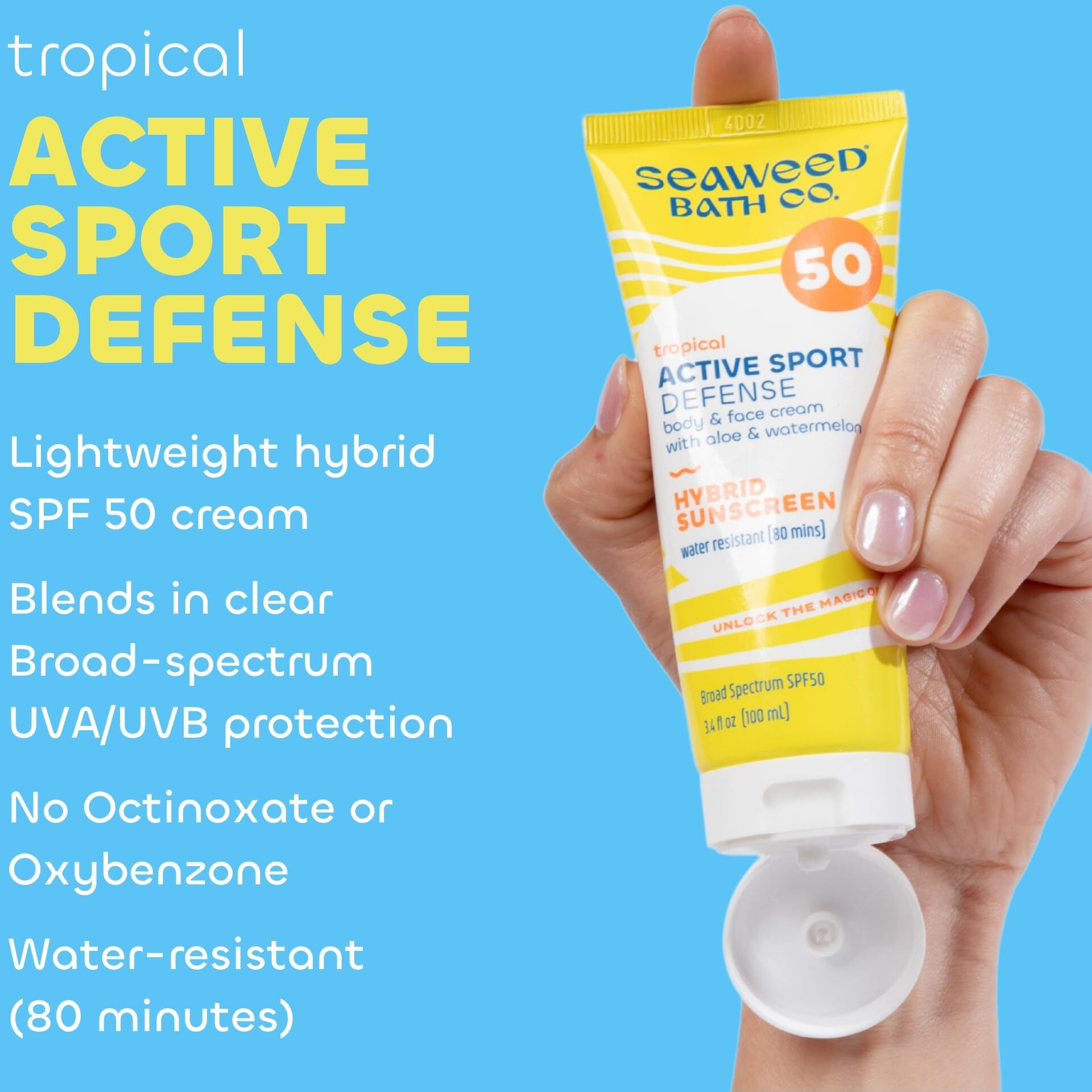 The Seaweed Bath co - Snscrn Act Def Sprt Spf50 - 1 Each-34 Fz(D0102H54Ac2)