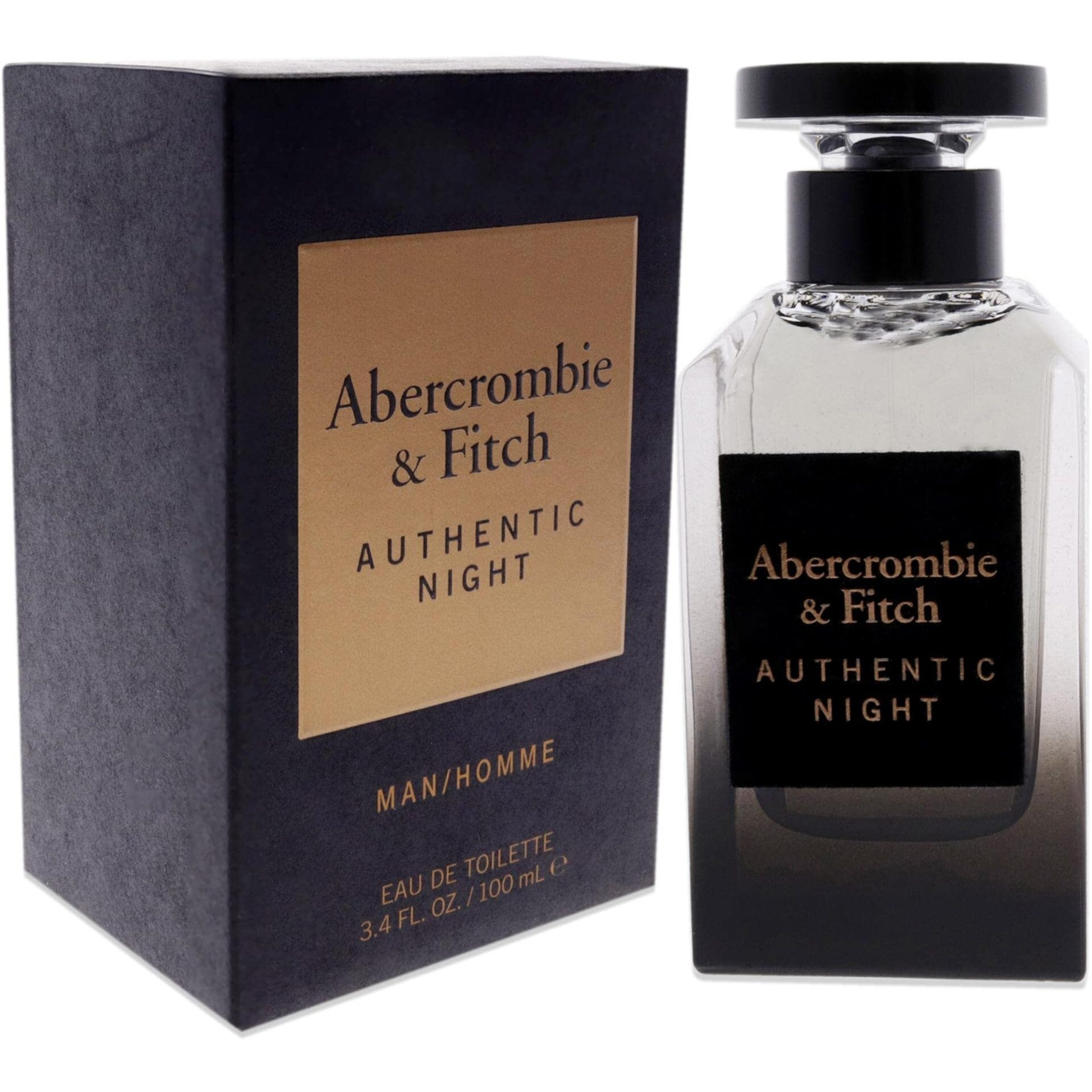 Authentic Night by Abercrombie and Fitch for Men - 3.4 oz EDT Spray