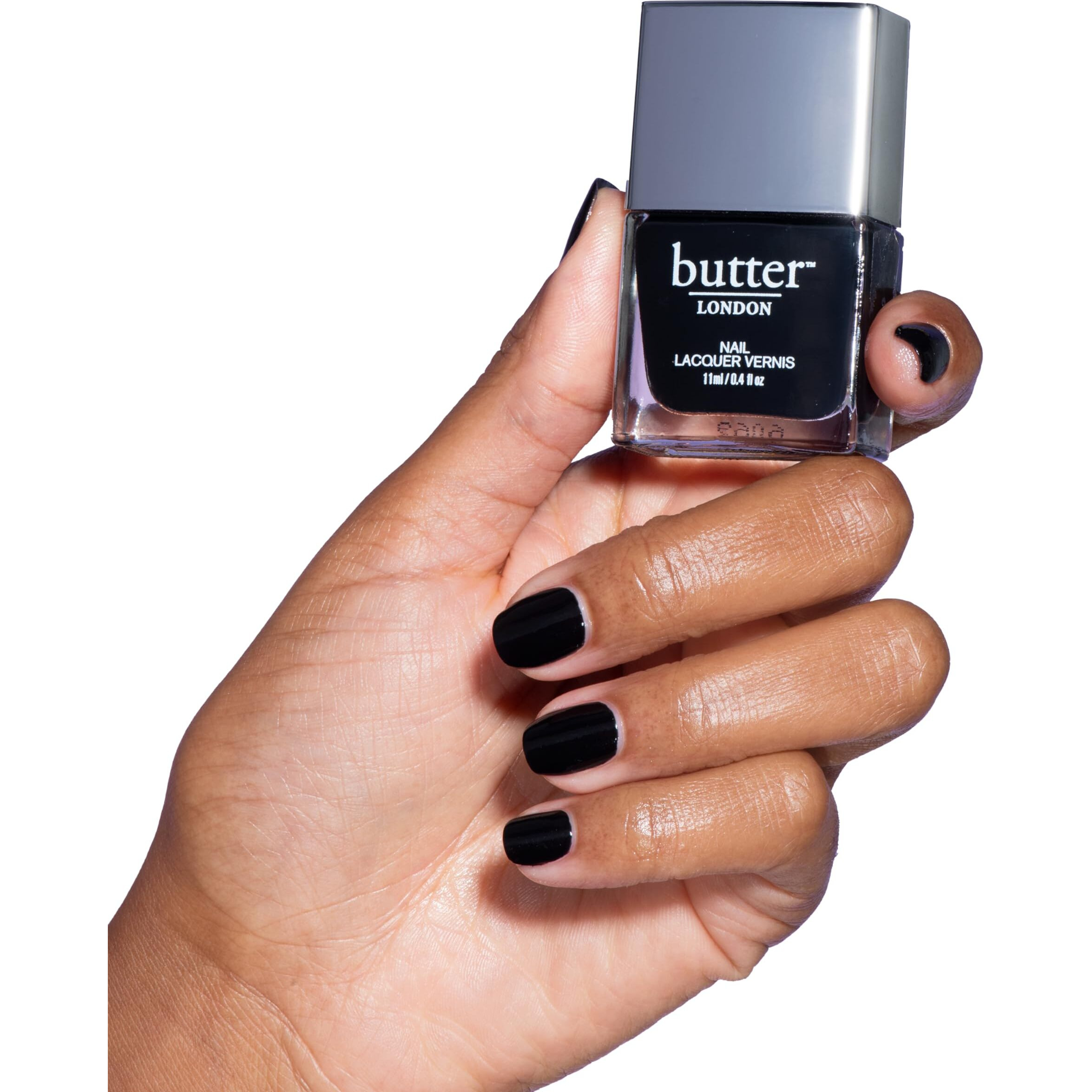Patent Shine 10X Nail Lacquer - Union Jack Black by Butter London for Women - 0.4 oz Nail Polish
