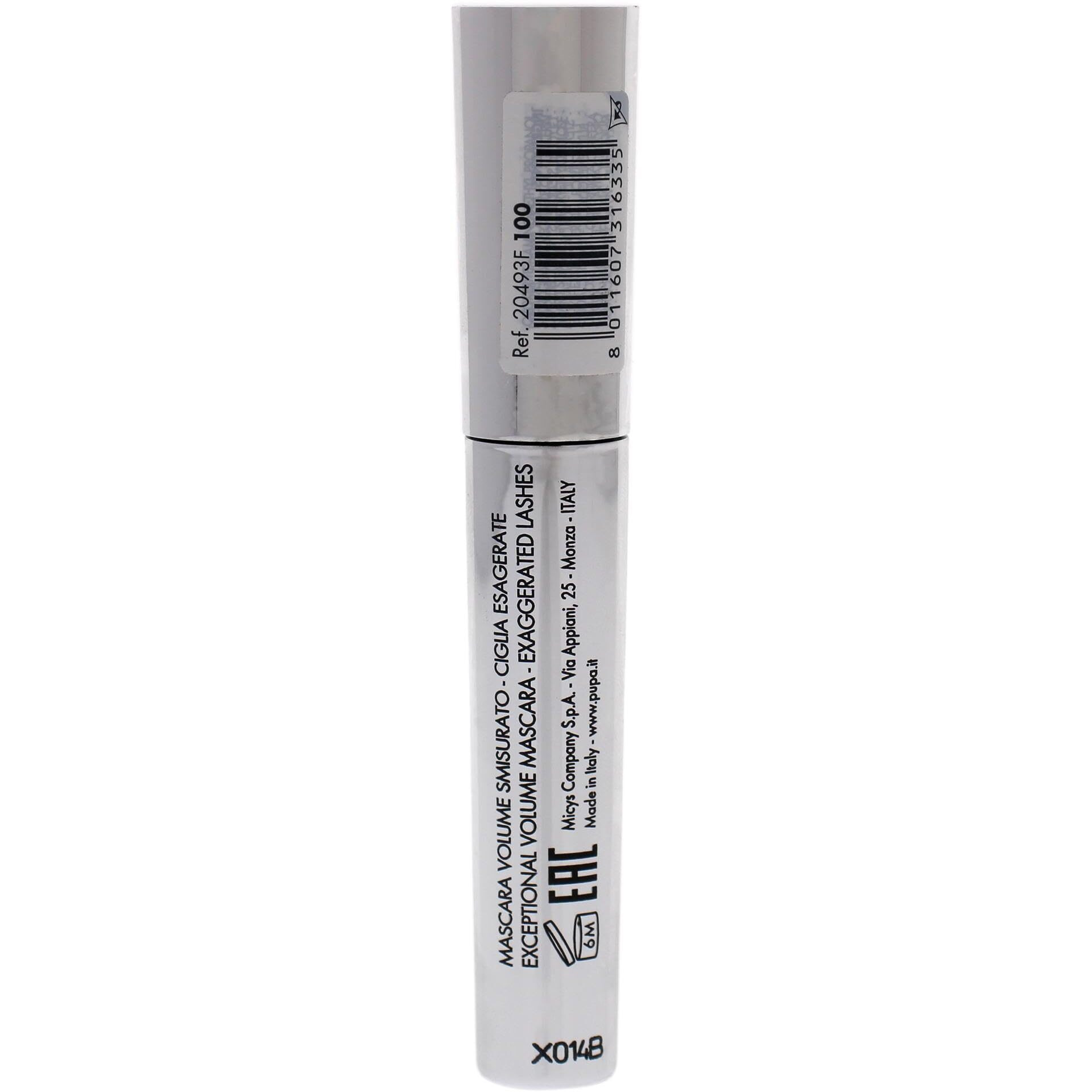 Vamp Exceptional Volume Macara - 100 Black by Pupa Milano for Women 0.183 oz Mascara