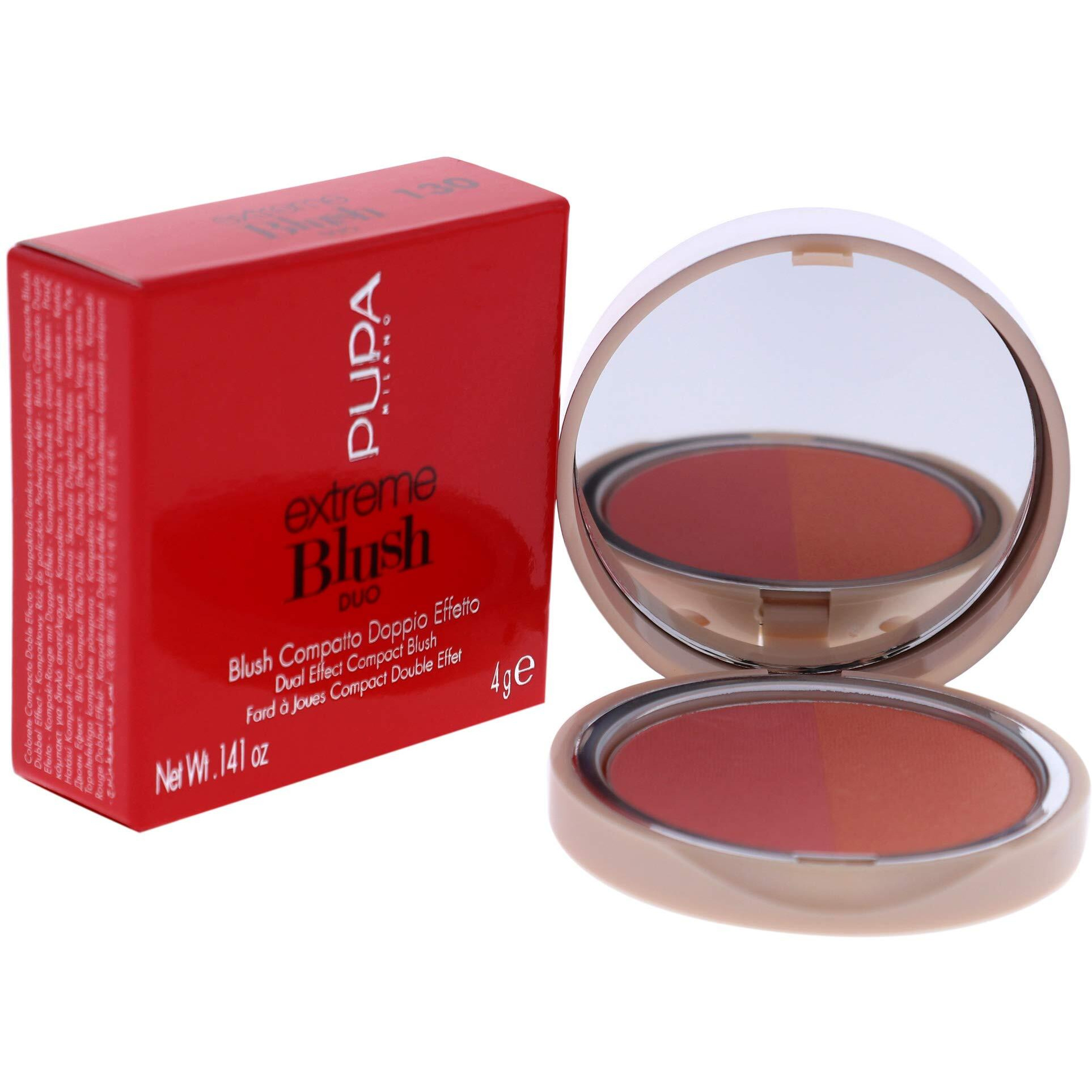 Extreme Blush Duo - 130 Matt Salmon - Radiant Peach by Pupa Milano for Women - 0.141 oz Blush