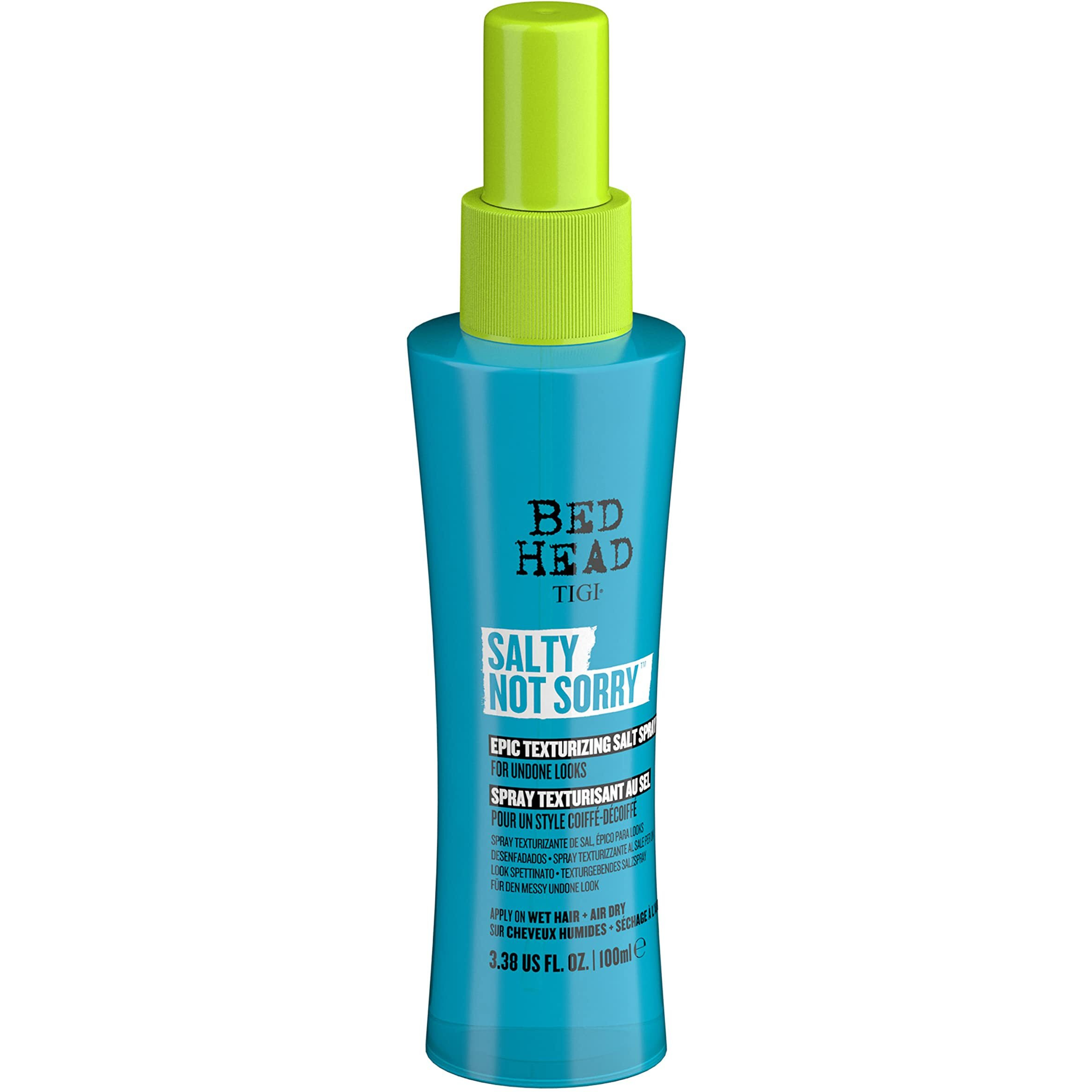 TIGI Bed Head Salty Not Sorry texturizing Salt Spray for Natural Undone Hairstyles 3.38 fl oz