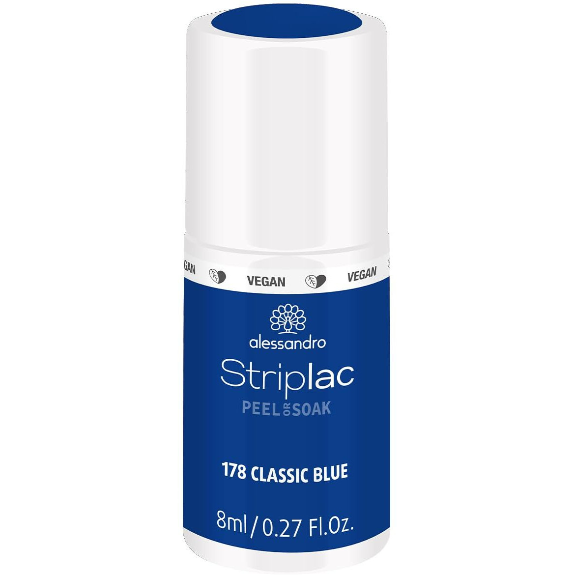Striplac Peel or Soak - 178 Classic Blue by Alessandro for Women 0.27 oz Nail Polish