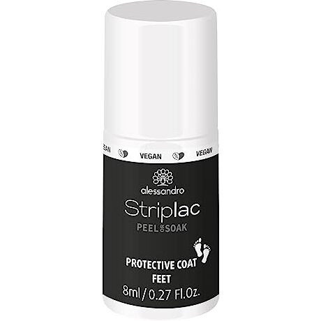 Striplac Peel or Soak - Protective Coat Feet by Alessandro for Women 0.27 oz Nail Polish