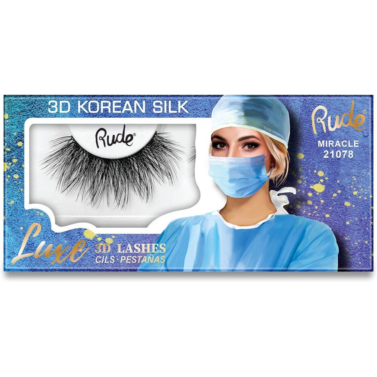RUDE Luxe 3D Korean Silk Lashes(D0102H2BR8U)