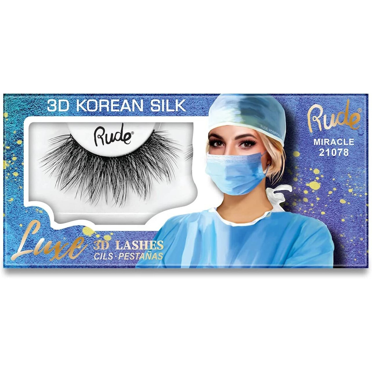 RUDE Luxe 3D Korean Silk Lashes(D0102H2BR8U)