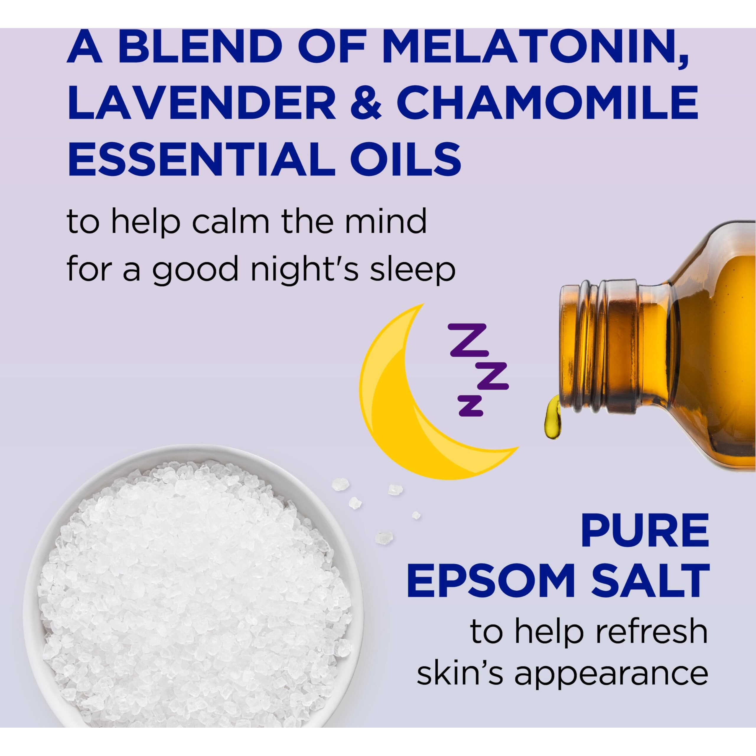 Dr Teal's Sleep Body Wash with Melatonin, Lavender & Chamomile & Essential Oil Blend, 24 fl oz.