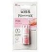 KISS PowerFlex Pink Nail Glue for Press On Nails, Ultra Hold Flex Formula Nail Adhesive, Includes One Bottle 3g (0.10 oz.) with Twist-Off Cap & Nozzle Tip Squeeze Applicator
