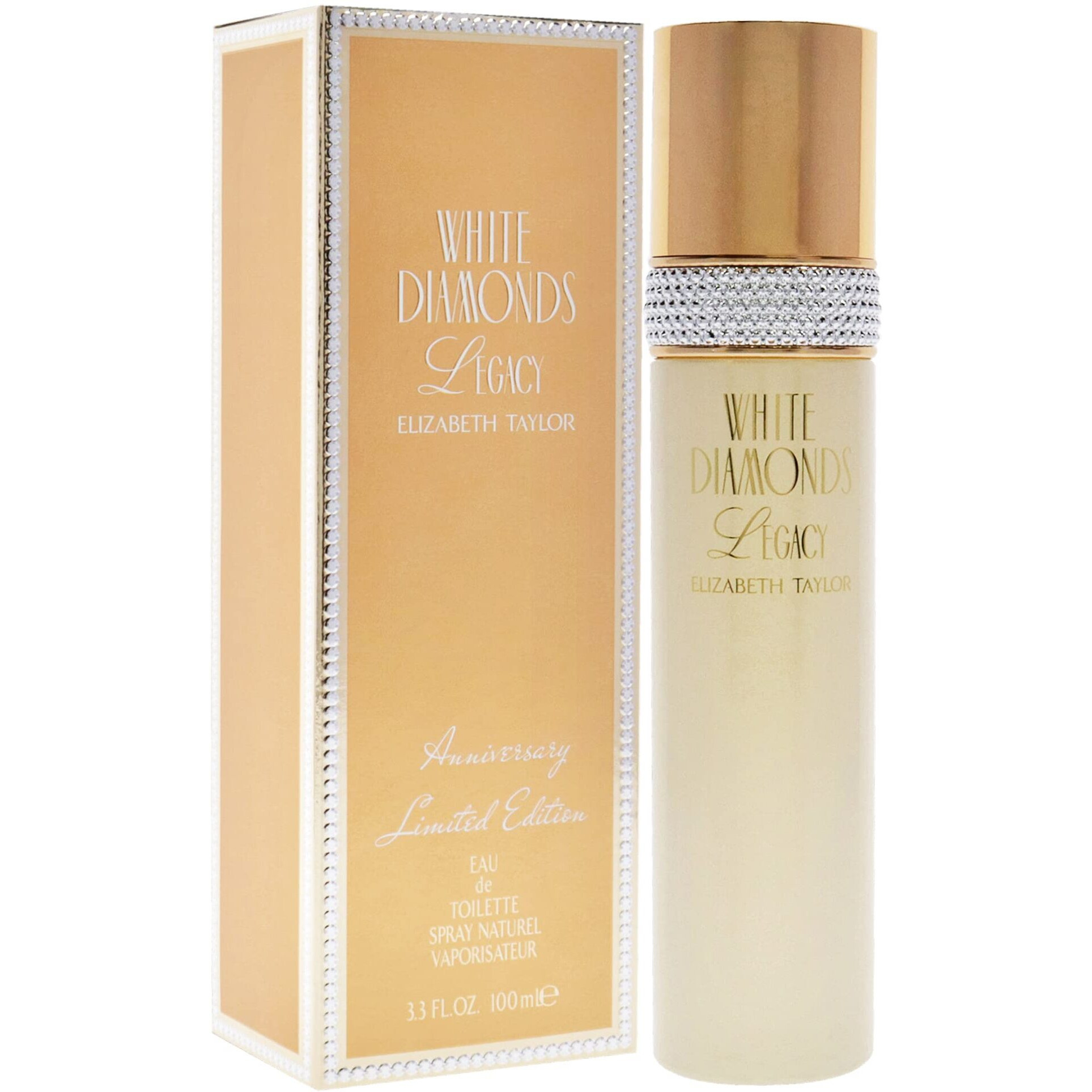 White Diamonds Legacy by Elizabeth Taylor, 3.3 oz Eau de Toilette Spray for Women
